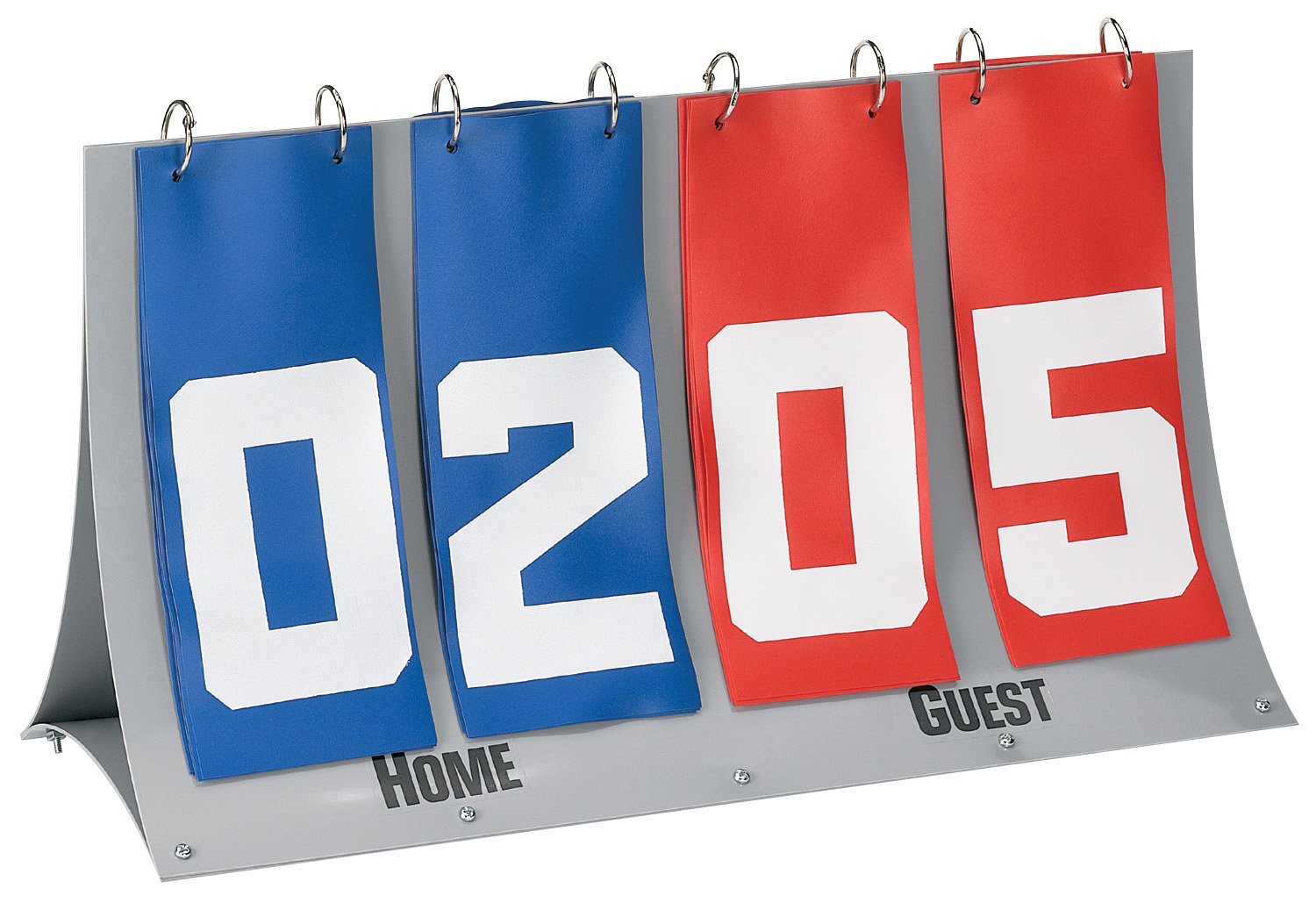 Markwort Basic Flip-Score Scoreboard - Manual Basketball Volleyball Soccer Score Keeper for Sports Games, Tournaments & Home Practice