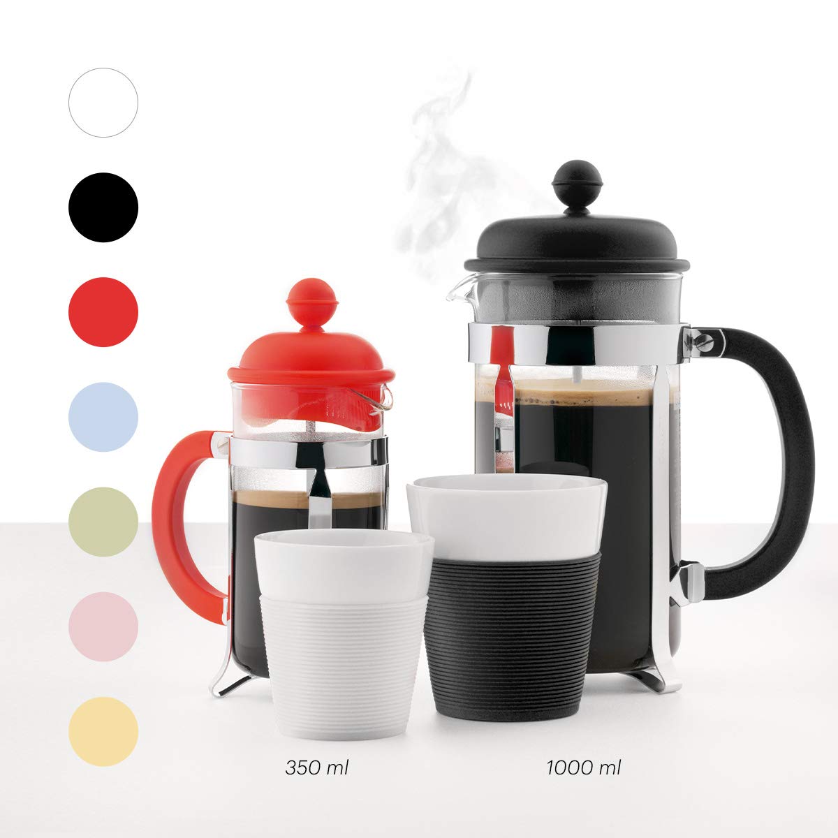 BODUM 1913-338-Y19 French Press Coffee Maker, 11.8 oz (350 ml) - Blue Moon Limited Edition | Stovetop & Electric Compatible | Perfect for Home, Office & Camping Coffee Brewing