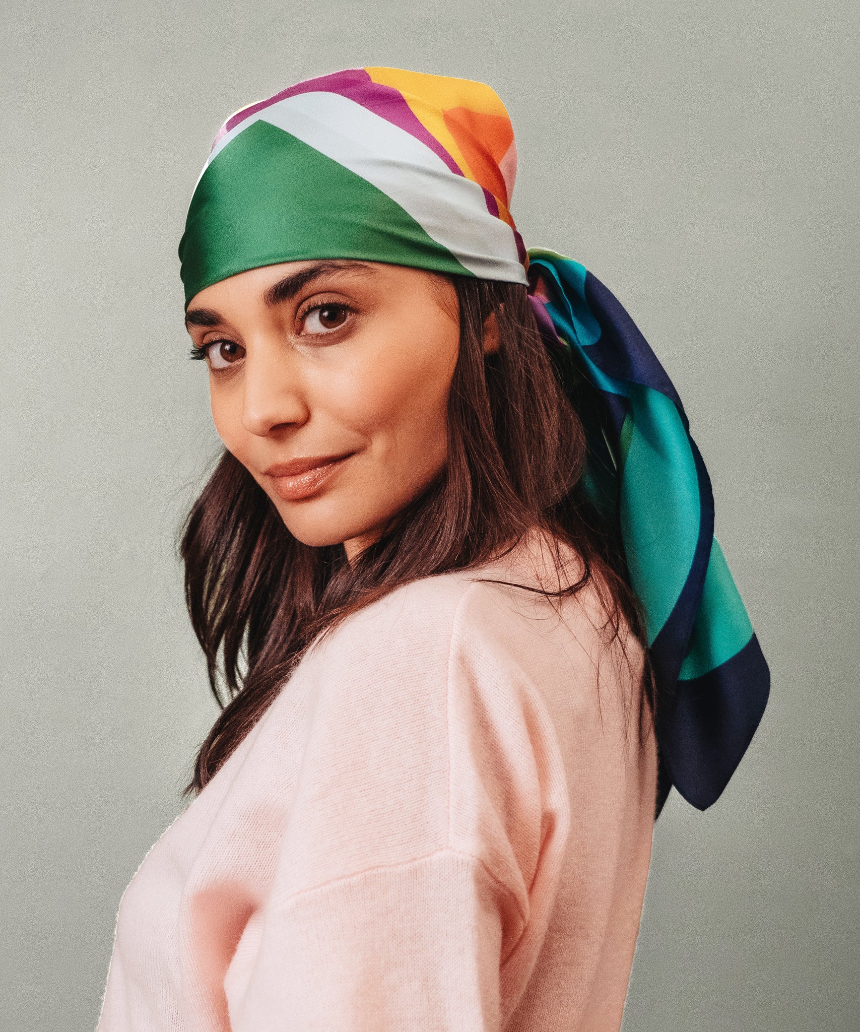 Supernova 35 Silk Square Scarf - Luxury Fashion Accessory for Women, Elegant & Soft 100% Silk Scarf - Perfect for Office, Parties & Special Occasions