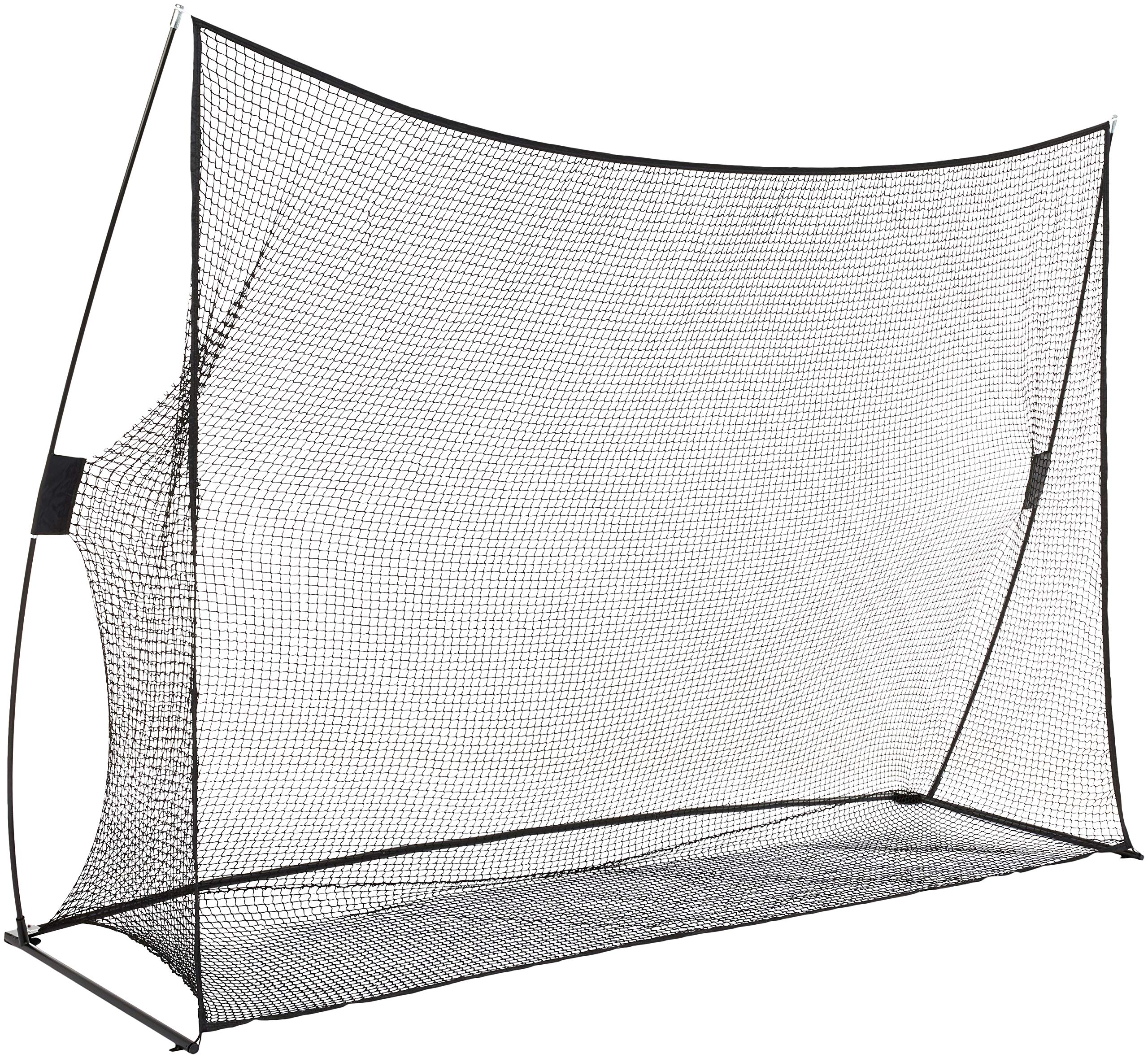 Amazon Basics Golf Practice Net - Portable & Durable Golf Hitting Net for Indoor/Outdoor Training | Perfect for Backyard, Driving Range & Home Golf Practice