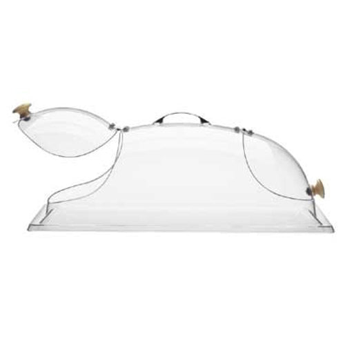 Cal Mil 361 12-Inch Dome Cover with 2 End Doors - Perfect for Kitchen Storage & Organization