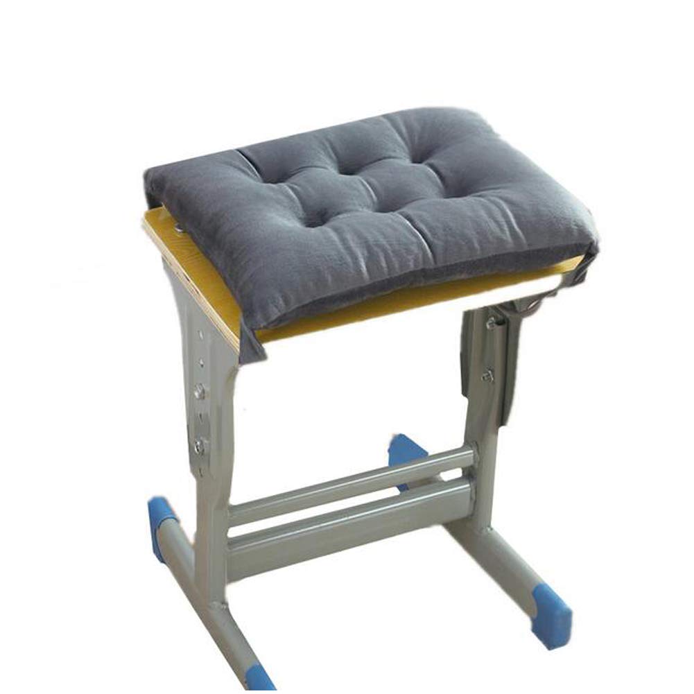 Tourequi Soft Washable Thickened Seat Cushion with Ties - Gray Memory Foam Chair Pad for Office, Home & Car - Comfortable Support for Back Pain Relief & Long Sitting