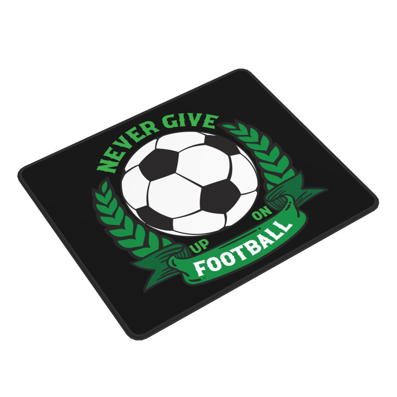 SIYTUAU Never Give Up On Football Mouse Pad - Waterproof Non-Slip Rubber Gaming Mousepad (10x12 inches) for Laptop, Office & PC - Perfect for Football Fans & Gamers