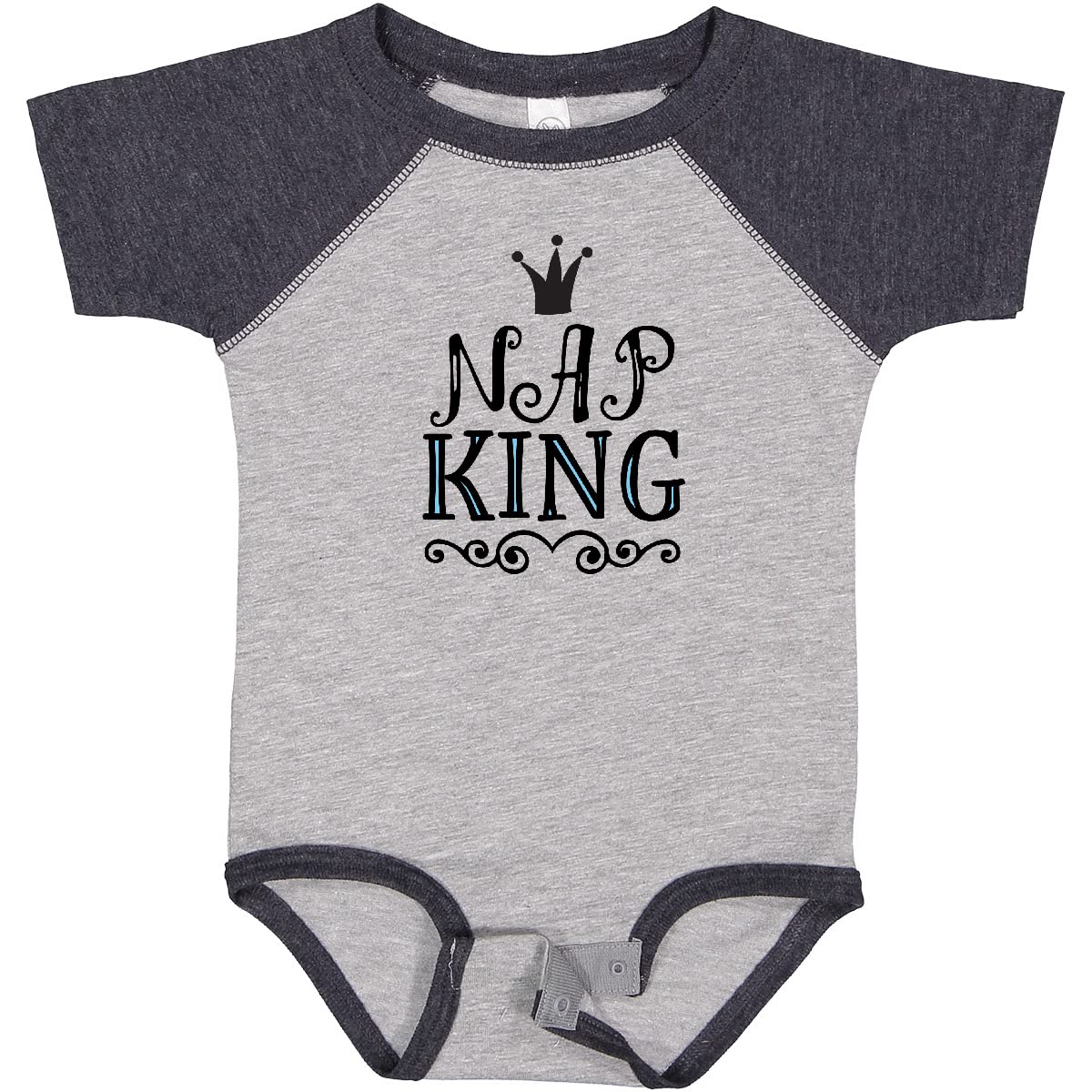 Inktastic Nap King Baby Boy Bodysuit - Cute & Comfortable Cotton Onesie for Newborns & Infants - Perfect for Playtime, Naptime & Photo Shoots