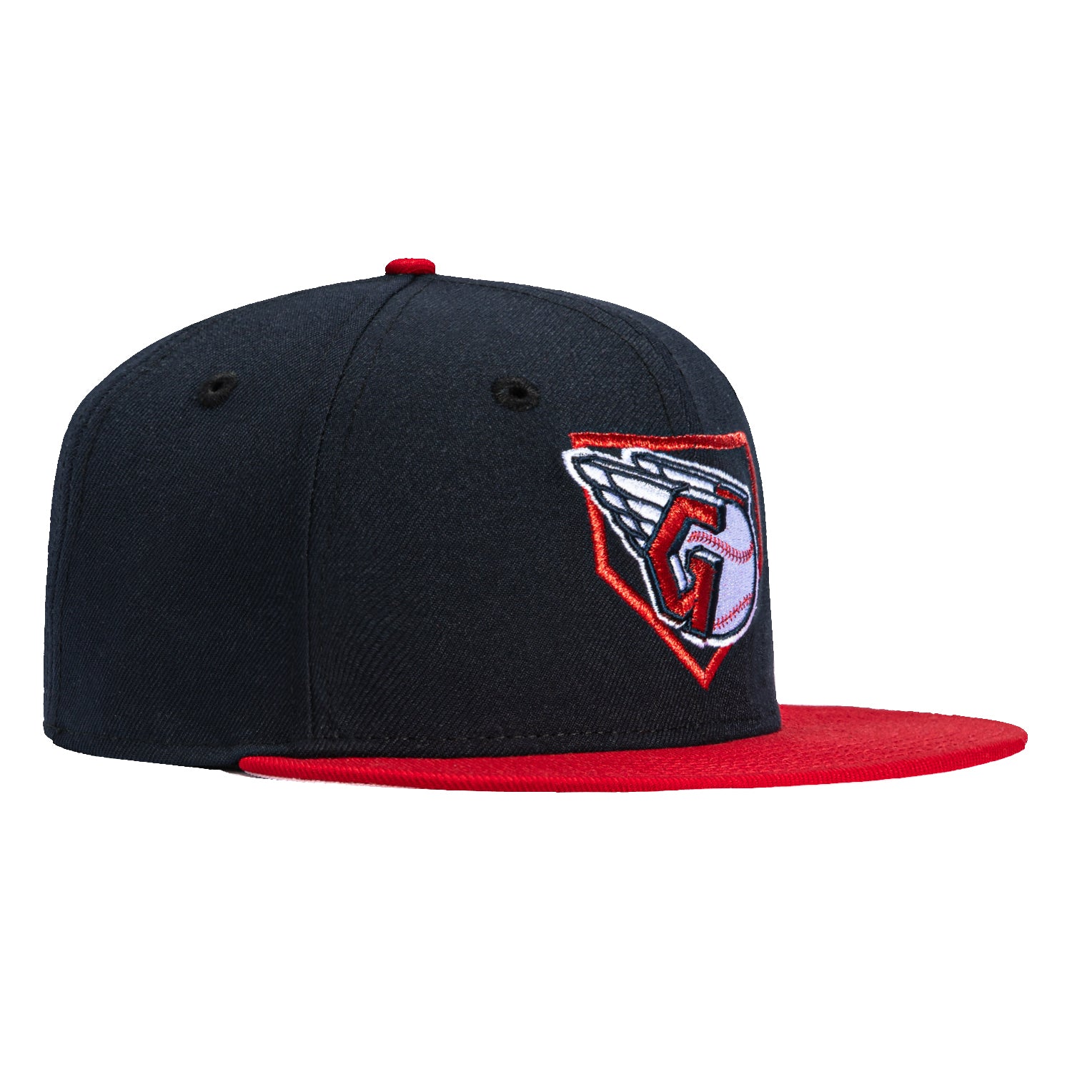 New Era 59Fifty Cleveland Guardians Diamond Adjustable Baseball Cap - Navy & Red Snapback Hat for Men & Women | Perfect for Baseball Games, Sports Events & Streetwear Fashion