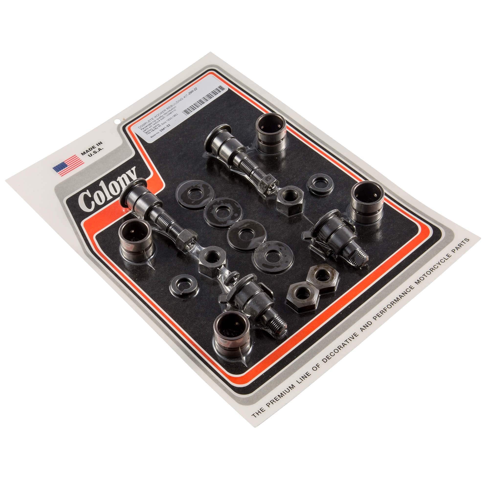 Complete Springer Rocker Rebuild Kit for 1930-1952 Harley Davidson 45 Solo - Parkerized Finish | Motorcycle Restoration & Vintage Bike Repair Parts