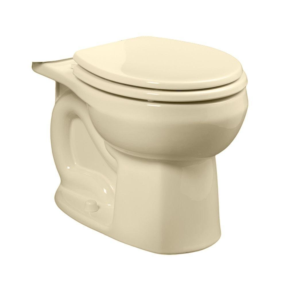 American Standard 3251D101.021 Round Front Toilet Bowl - Standard Height, Bone White - Water-Efficient One-Piece Toilet for Bathroom & Powder Room Renovation