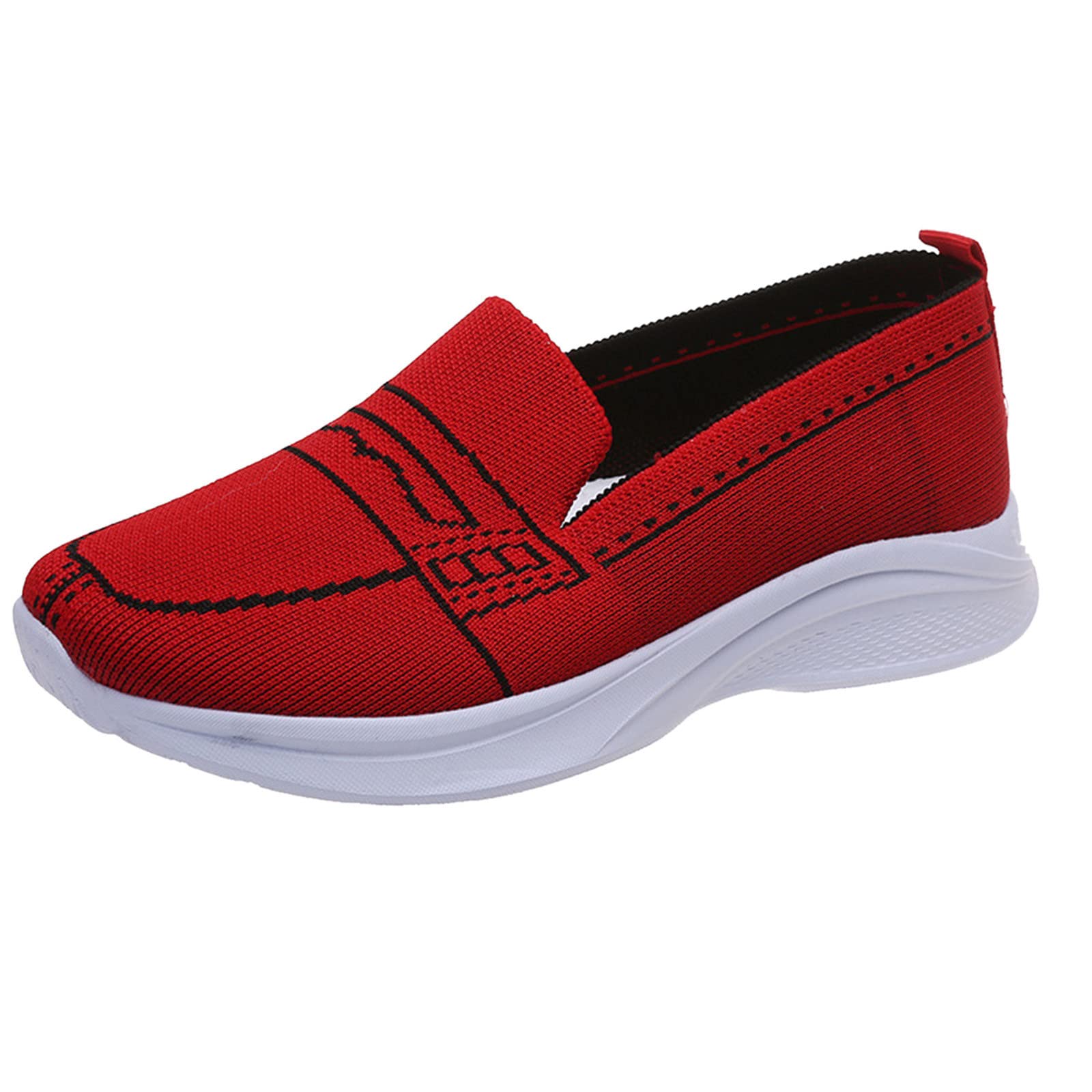 AODONG Women's Gladiator Sandals - Breathable Lightweight Walking & Running Shoes for Gym, Workout, Tennis - Comfortable Athletic Sneakers for Women (Red, K-SN-G26) | Perfect for Outdoor Activities, Fitness Training & Casual Wear