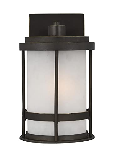 Generation Lighting 8590901-71 Small Outdoor Wall Lantern - Weatherproof Exterior Light Fixture for Porch, Patio & Garden Decor