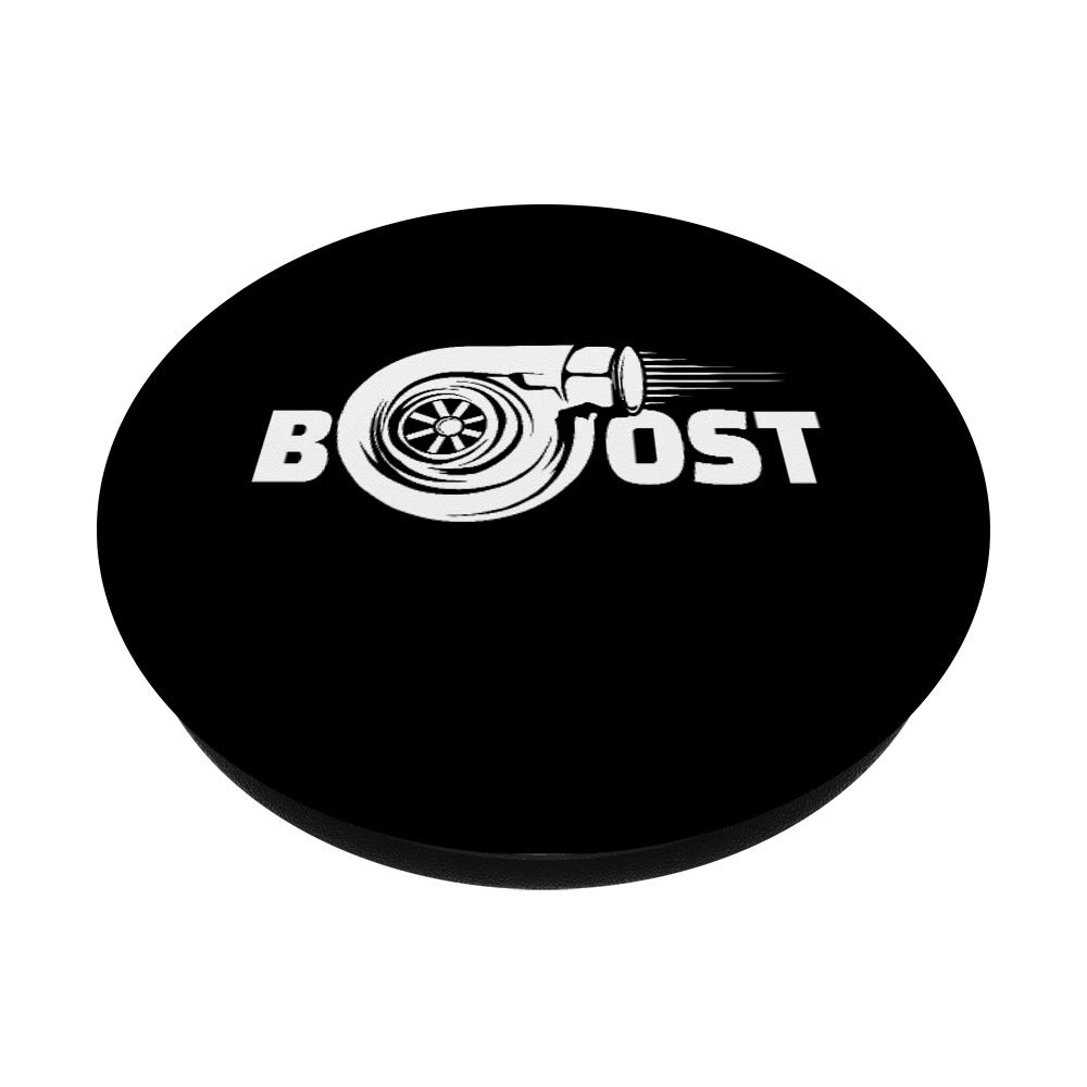 Funny Boost Turbo Charger Car Enthusiast PopSockets Phone Grip & Stand - Compatible with iPhone, Samsung & Tablets - Perfect for Road Trips & Car Enthusiasts