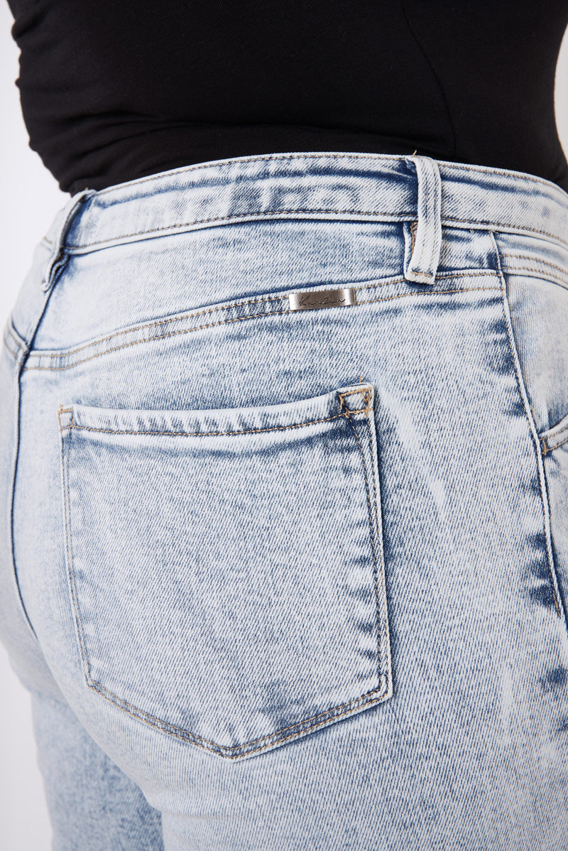 **Cayla High Rise Flare Jeans for Women - Plus Size Stretch Denim Pants, Comfortable & Trendy Bootcut Jeans for Casual Wear and Night Out**