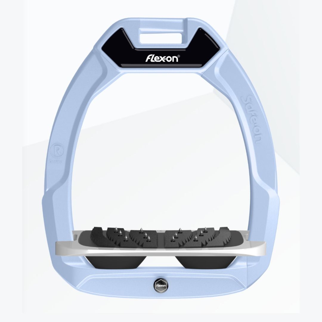 Customizable Flex on SafeOn Safety Stirrups - Adjustable & Secure Horse Riding Stirrups for Equestrians - Perfect for Trail Riding, Dressage & Jumping