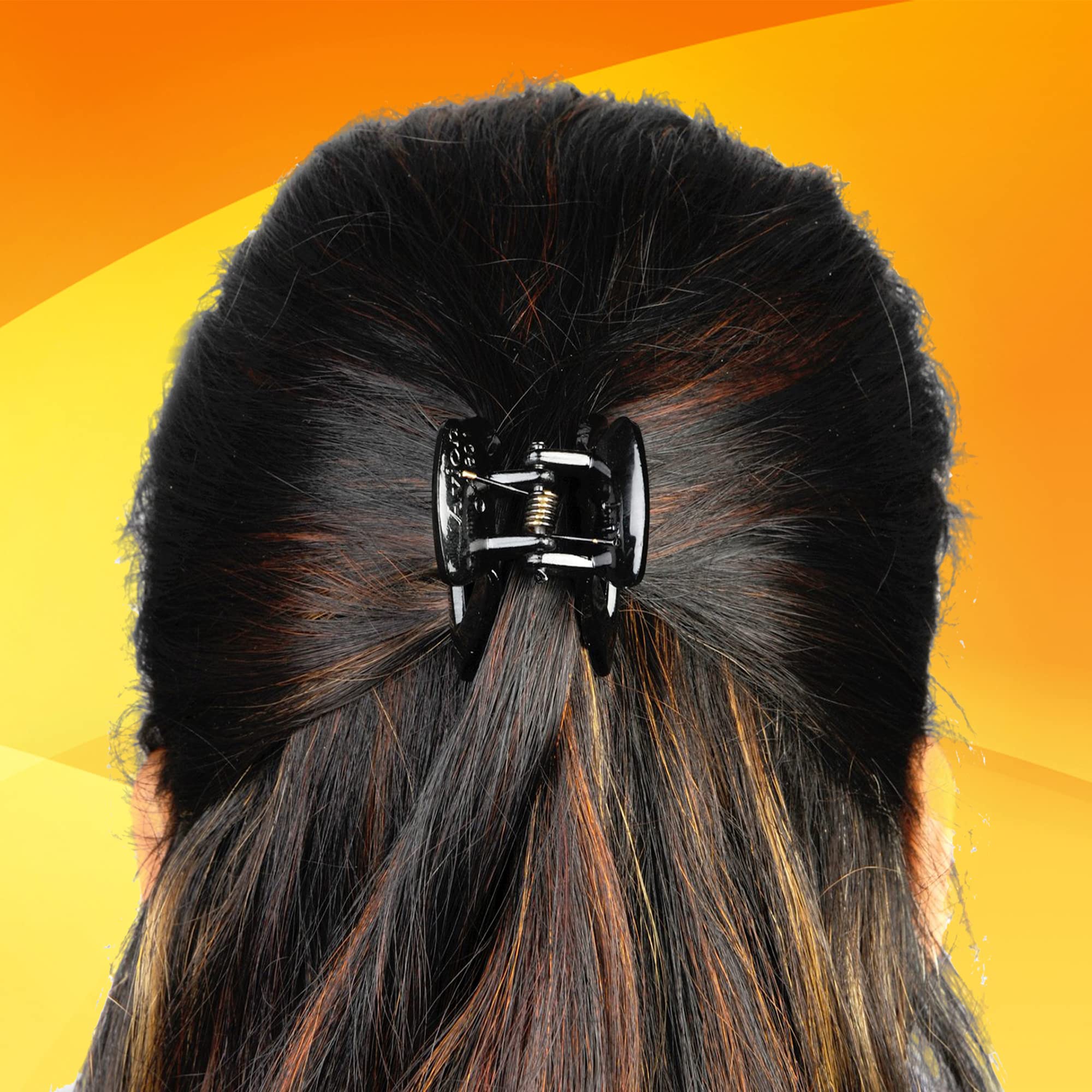 BIRDWARE Hair Clips for Women - 4Pcs Claw Clips & Butterfly Hair Accessories, Korean Style Hair Clutches for Medium Hair (Brown & Black) | Perfect for Everyday Wear, Parties, and Special Occasions