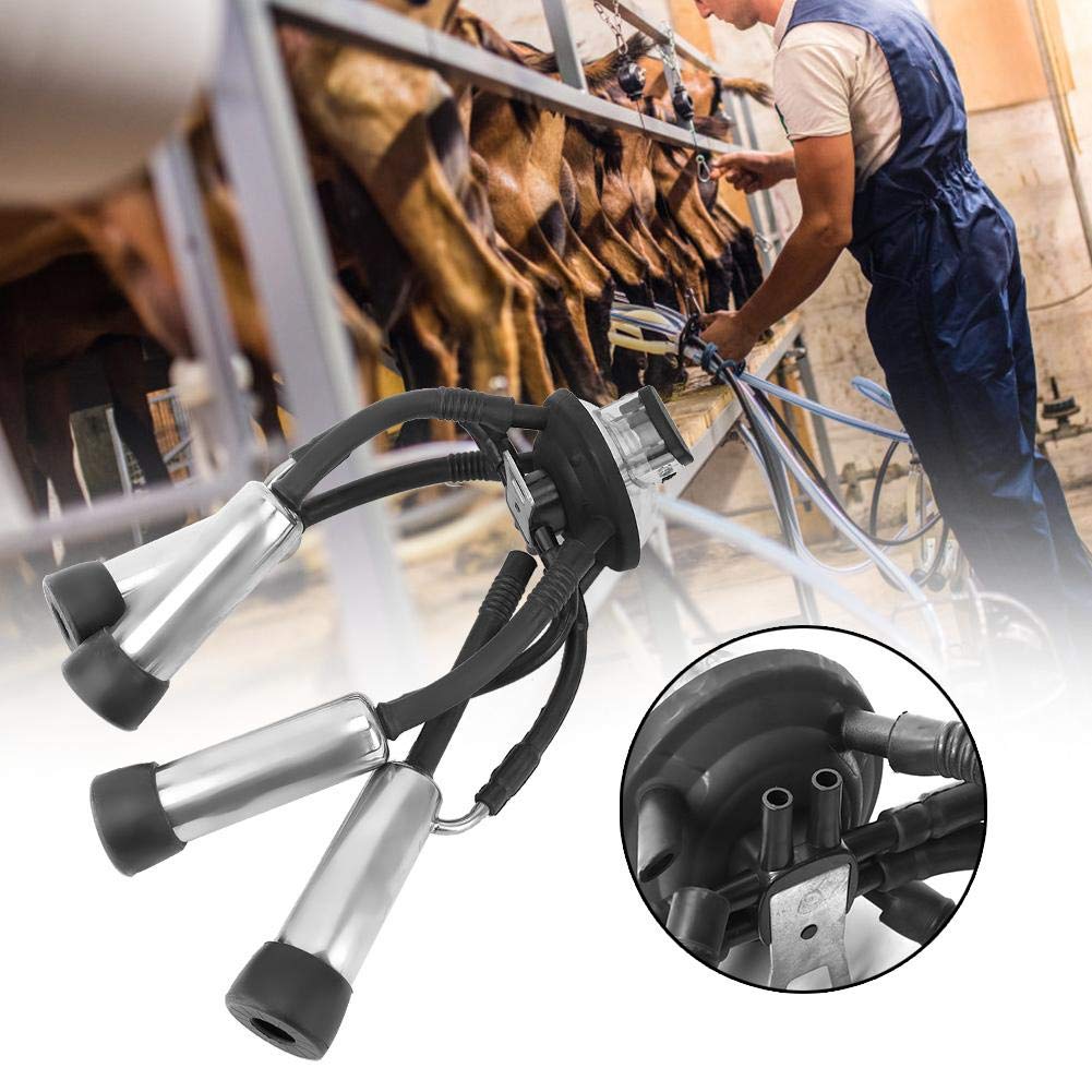 240CC Cow Milking Cluster Replacement - Durable Milking Machine Cup Set with Milk Claw for Dairy Farm Use | Ideal for Herd Management & Milk Production