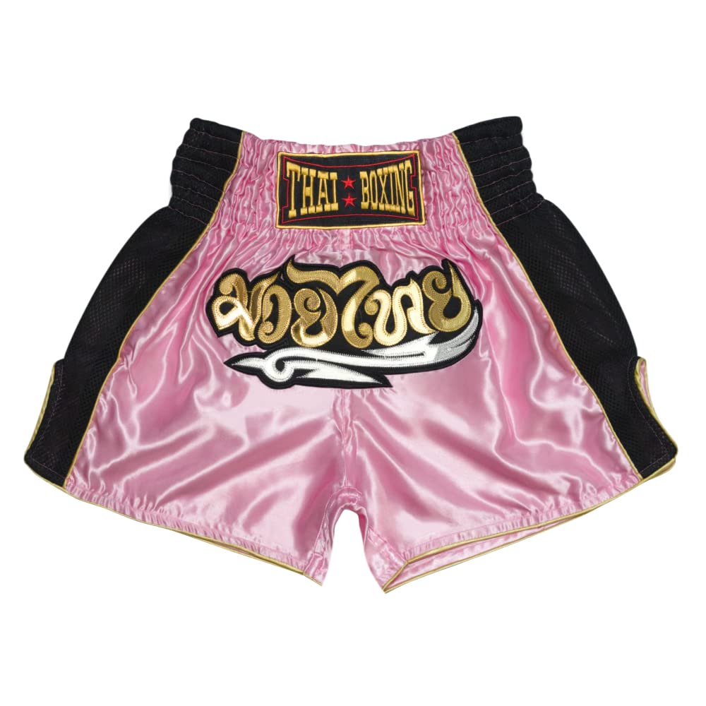 Premium Muay Thai Shorts for Men & Women - High-Quality MMA, Boxing & Kickboxing Shorts - Breathable Training & Workout Trunks for Fighters & Athletes - Ideal for Gym, Sparring & Martial Arts Competitions
