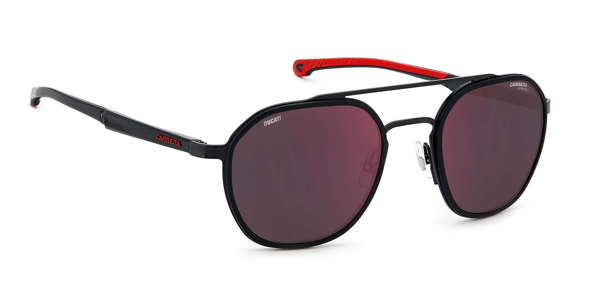 Carrera Ducati CARDUC 005/S Sunglasses - Polarized Motorcycle Riding Glasses for Men & Women - UV Protection for Cycling, Driving, and Outdoor Sports