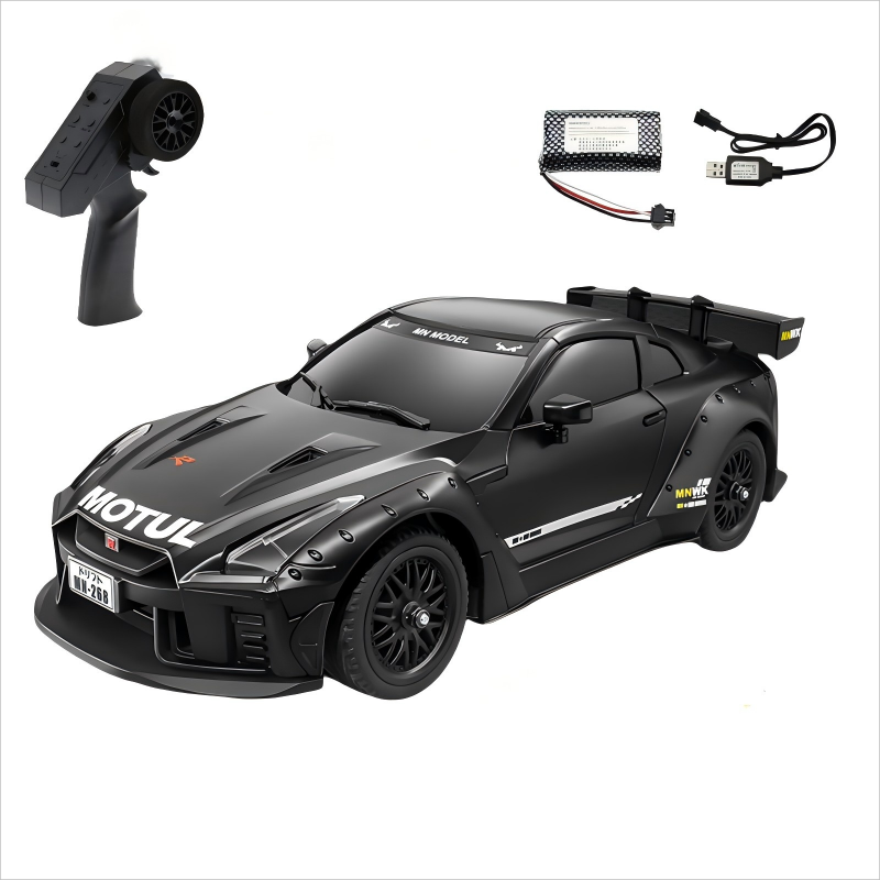 MNRC MN268 1:16 Scale Remote Control Drift Car with LED Lights, 2 Speed Modes & Gyroscope Control - High Performance RC Drift Racing for Kids & Adults, Perfect for Indoor & Outdoor Play