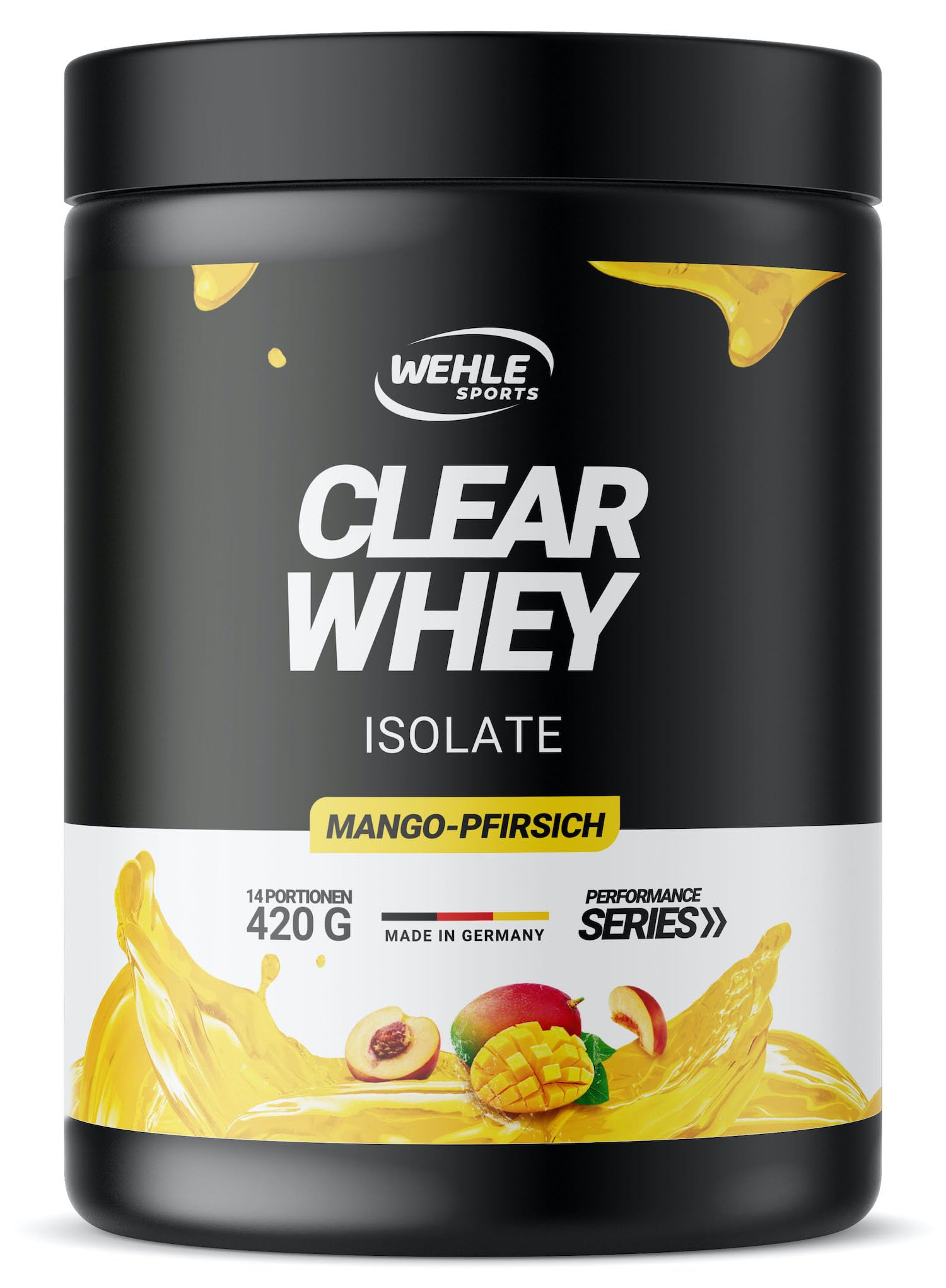 Clear Whey Protein Isolate Powder 420g - High-Quality Protein Shake with 90% Pure Protein - Low Carb & Lactose Free for Post-Workout Recovery & Muscle Growth - Ideal for Gym, Weight Loss & Healthy Lifestyle