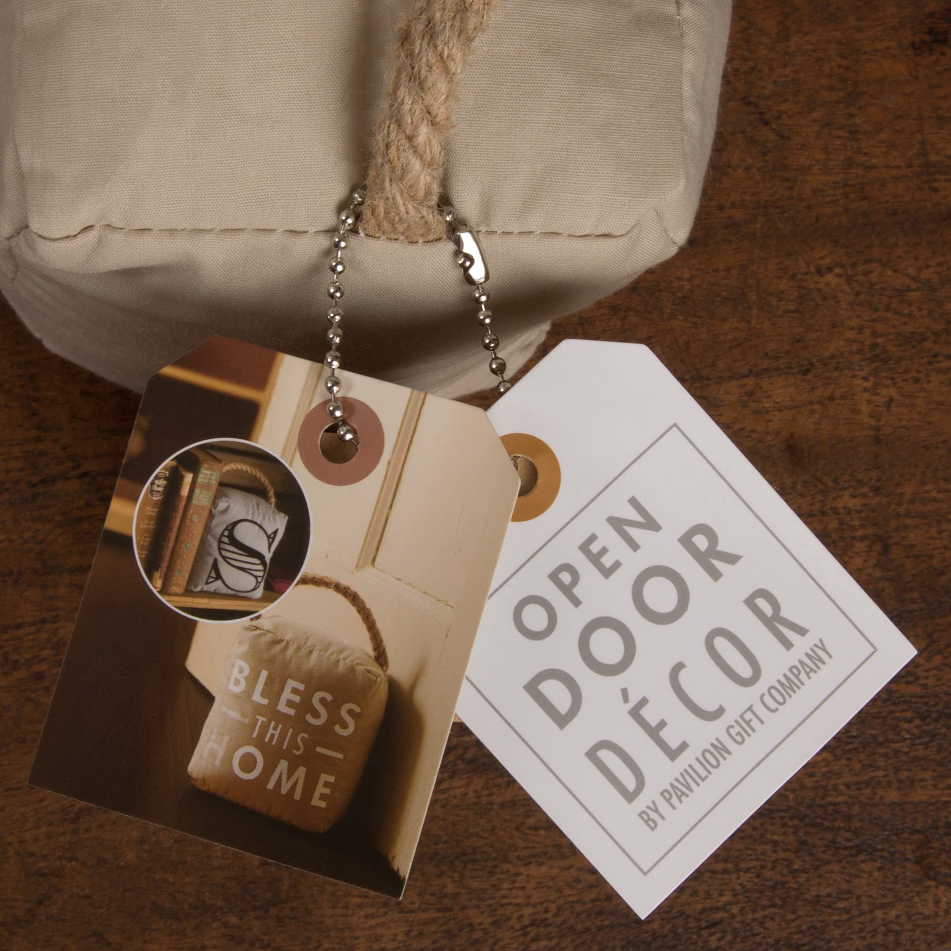 Cream Door Stopper with Handle - Welcome Decor for Home & Parties