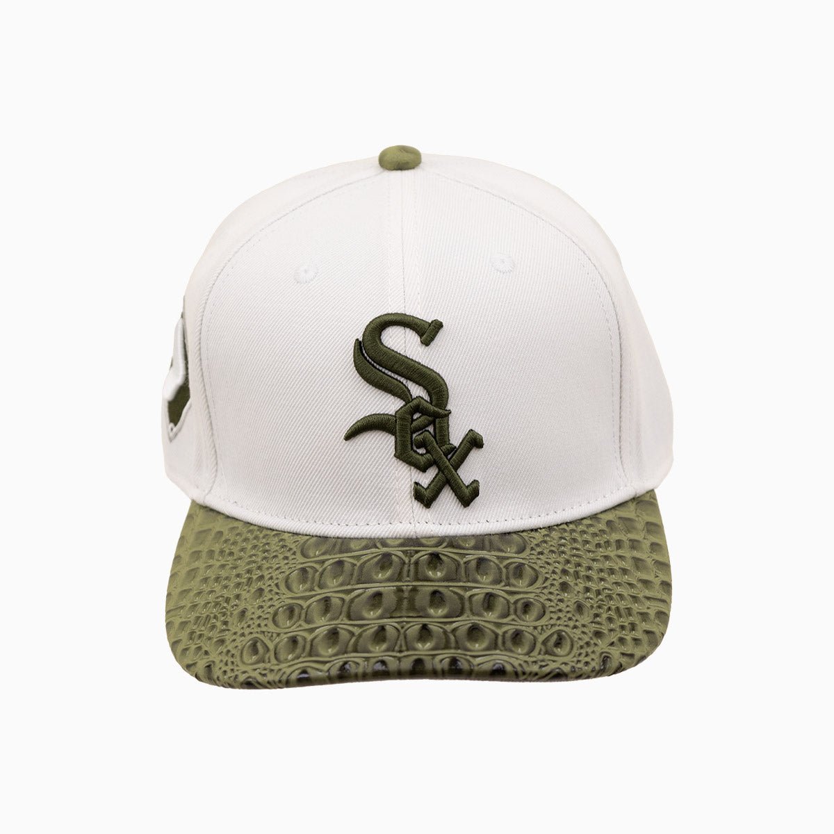 Chicago White Sox MLB Leather Brim Wool Snapback Hat - Stylish Baseball Cap for Fans, Games & Outdoor Activities