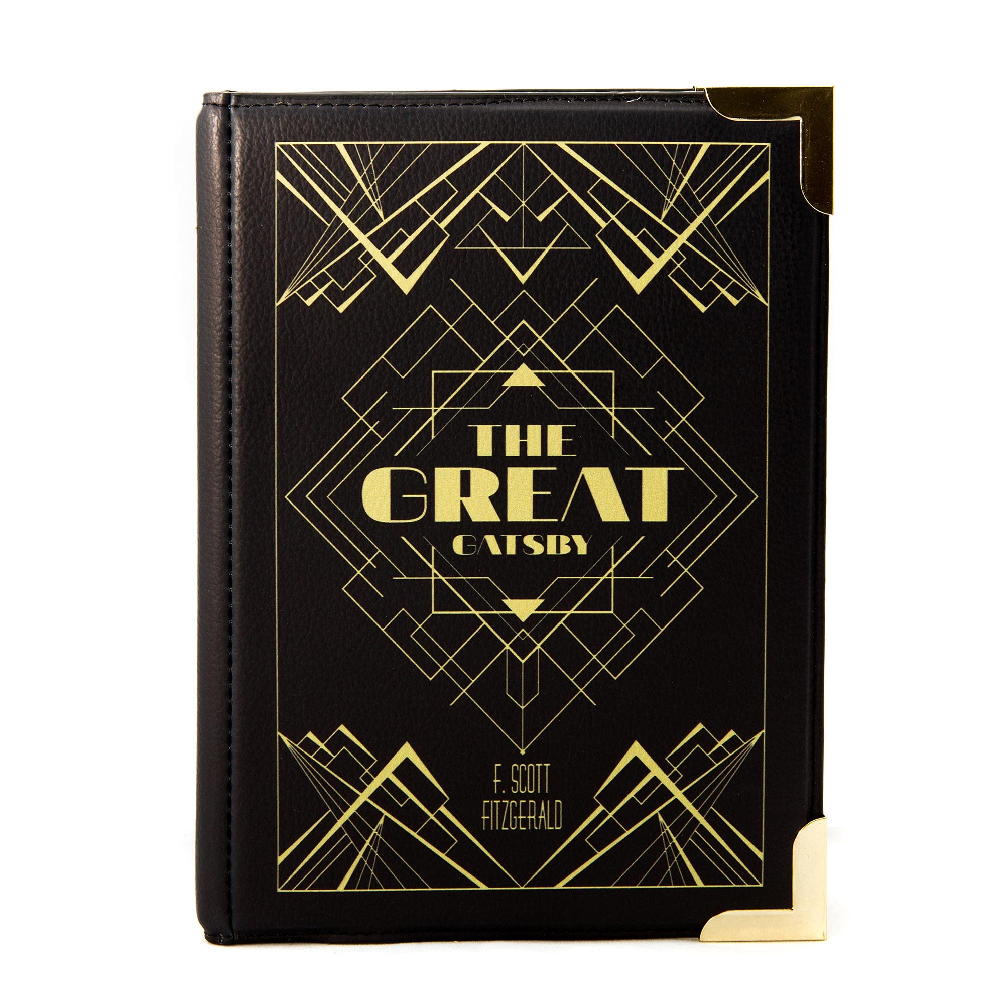 The Great Gatsby Vegan Leather Crossbody Purse for Women - Large Book Lover Handbag for Reading, Travel & Everyday Use