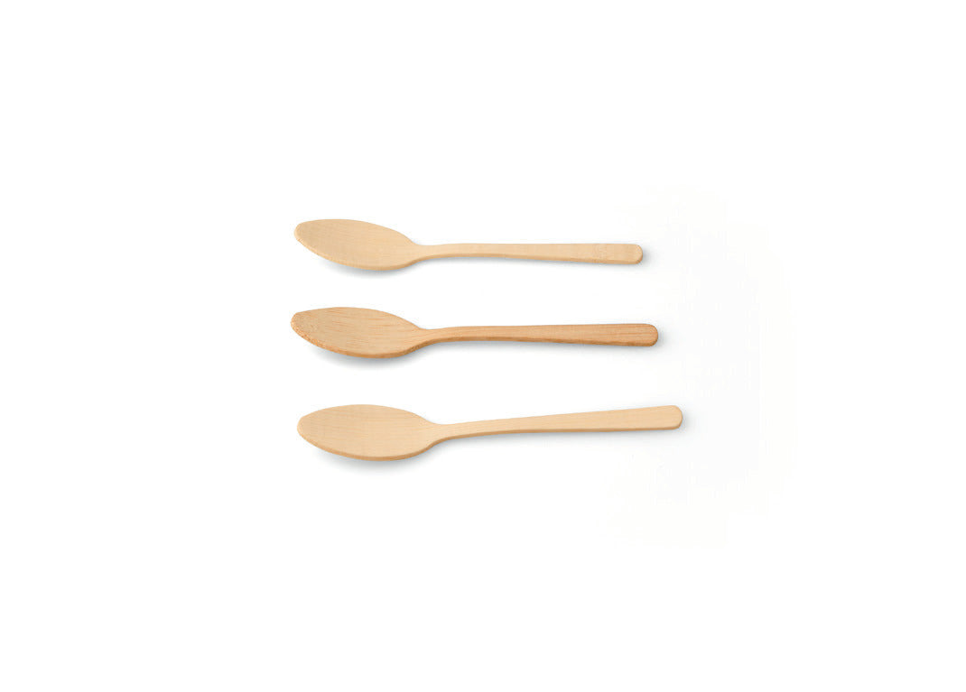 Eco-Friendly Bamboo Dessert Spoon Set - Biodegradable & Reusable Cutlery for Ice Cream, Yogurt, and Desserts - Perfect for Parties, Picnics, and Eco-Conscious Living
