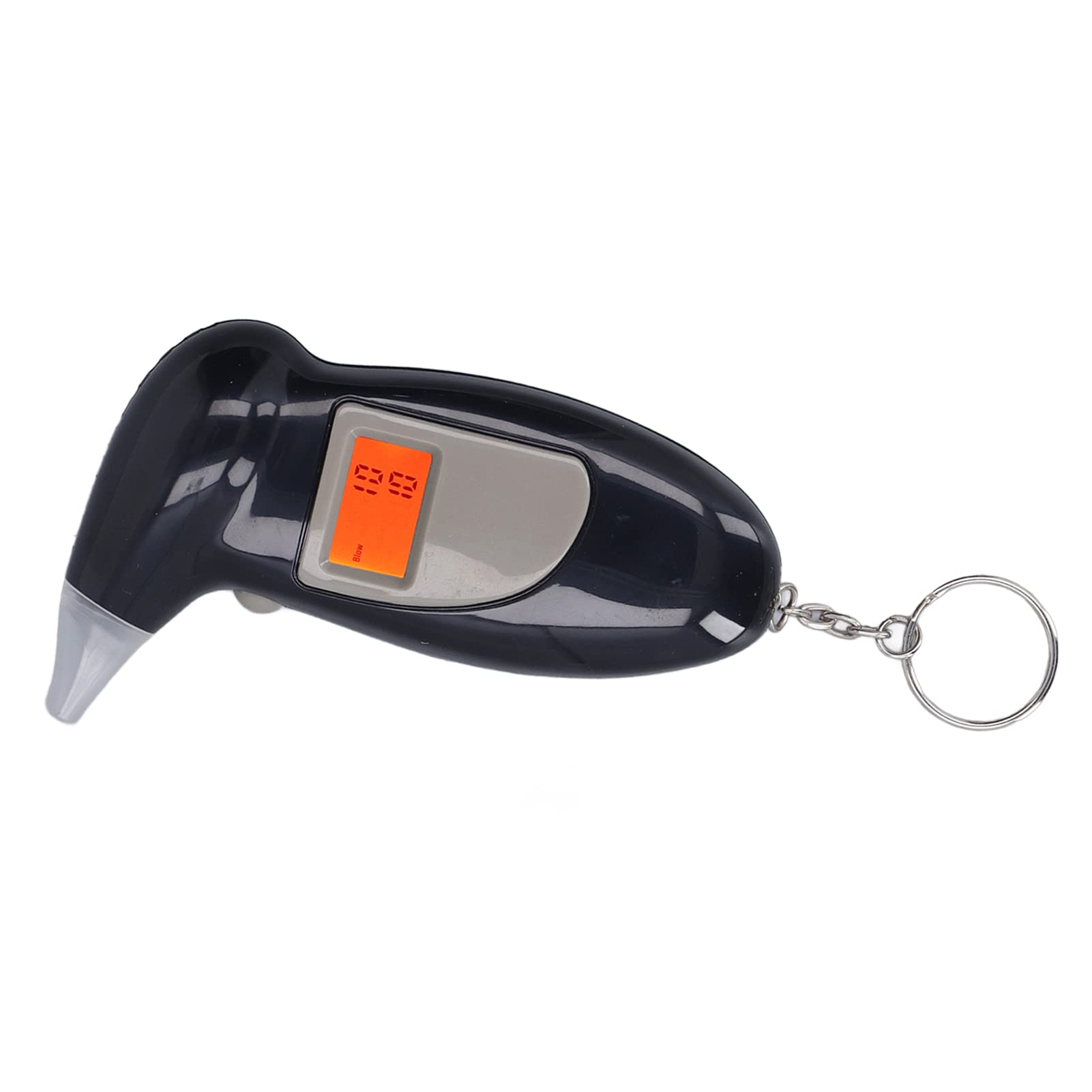 Portable Keychain Breathalyzer - Digital Alcohol Tester with LCD Display, Audible Alert & Backlight for Personal, Professional & Party Use