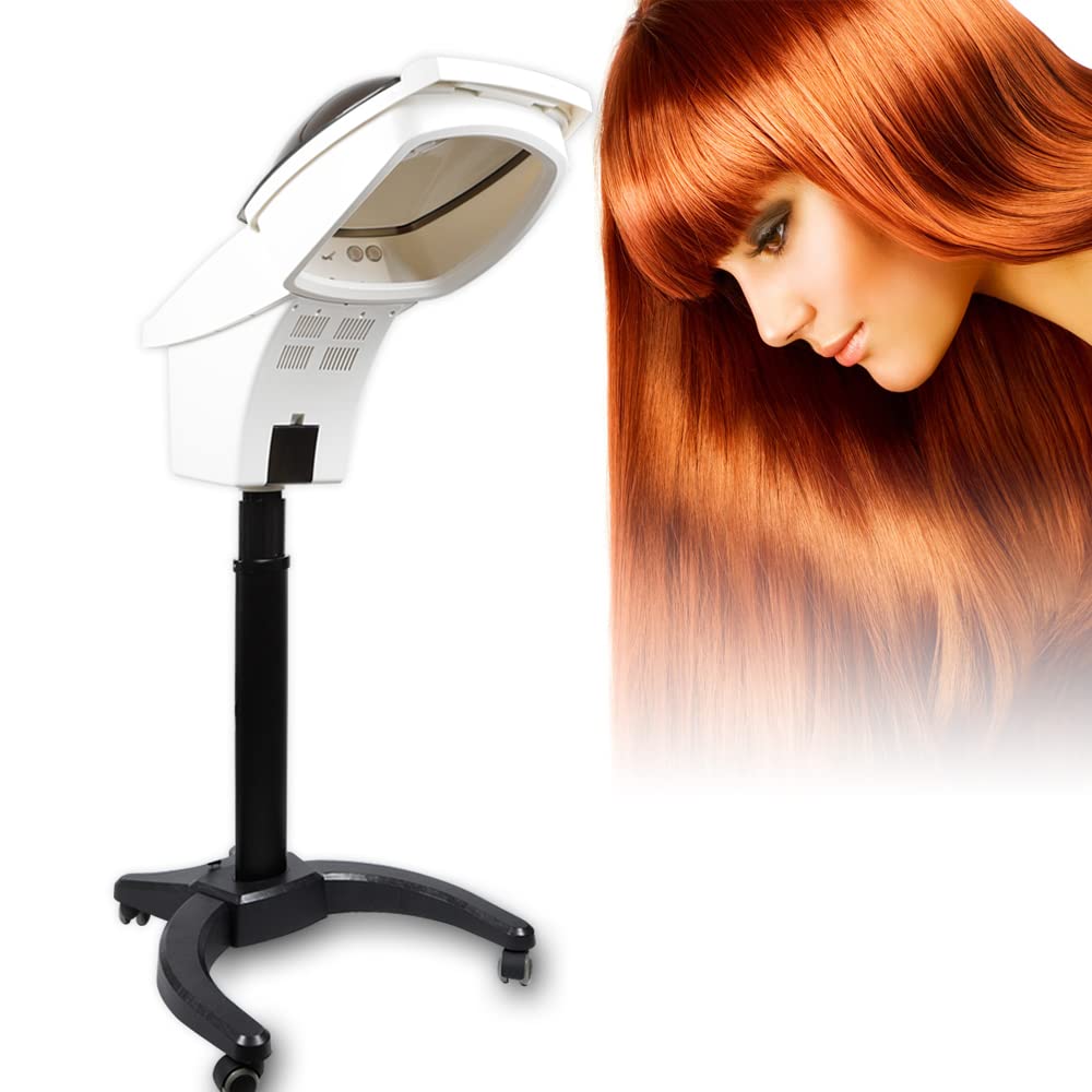 Professional Salon Hair Hood Dryer with LCD Panel - Adjustable Stand for Home & Salon Use, O-Zone Hooded Conditioning Hair Steamer for Deep Moisturizing & Styling | Perfect for Hair Treatments, Blowouts & Salon Services