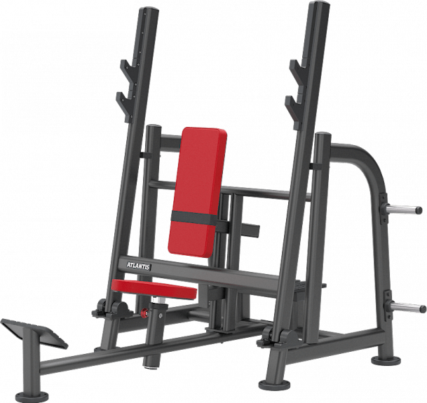 ATLANTIS Adjustable Shoulder Press Machine with Pivot - Home Gym Strength Training Equipment for Shoulder & Arm Workouts