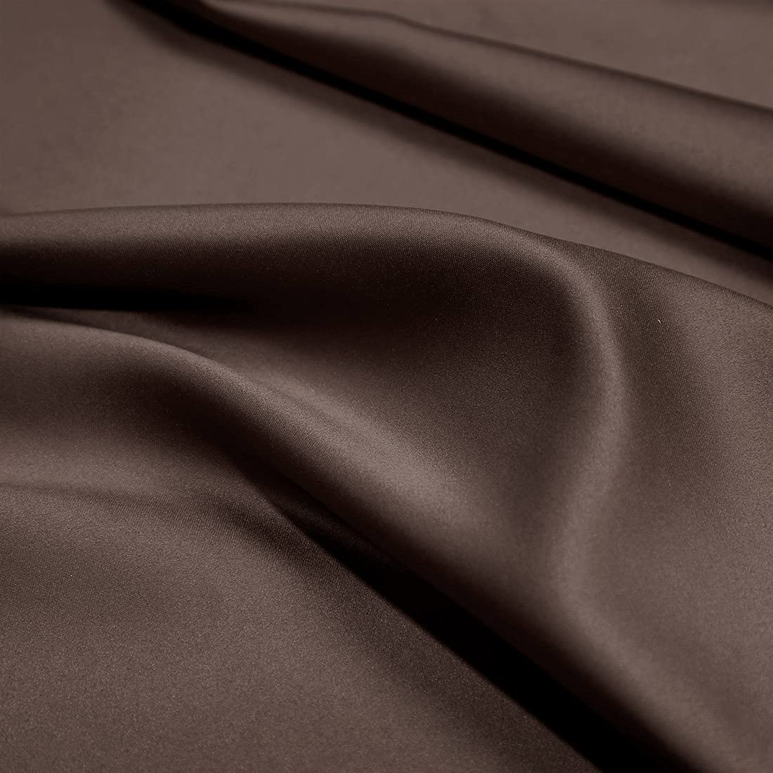 uxcell Satin Body Pillow Case - 21x54 Inch Brown Silky Pillow Cover with Zipper Closure for Hair & Skin Care | Perfect for Bedroom, Sofa & Travel Use