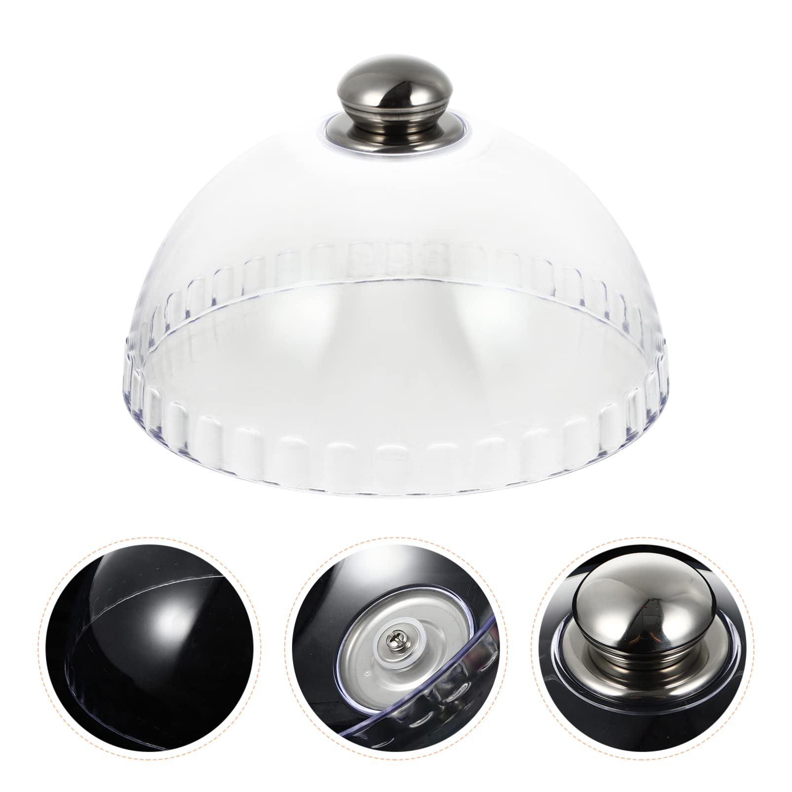 LIFKOME Clear Acrylic Cake Dome - 12 Inch Round Plastic Cake Stand with Cloche Cover for Dessert Display, Pastry Showcase, and Wedding/Birthday Party Table Decor