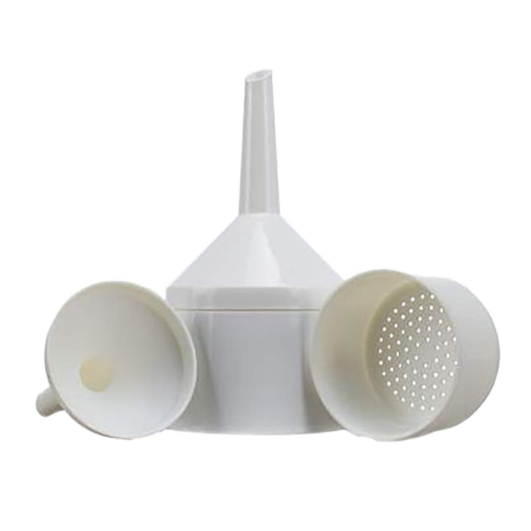 70mm Plastic Buchner Funnel - White PP Laboratory Filter Funnel for Vacuum Filtration, Chemical Experiments & Scientific Research