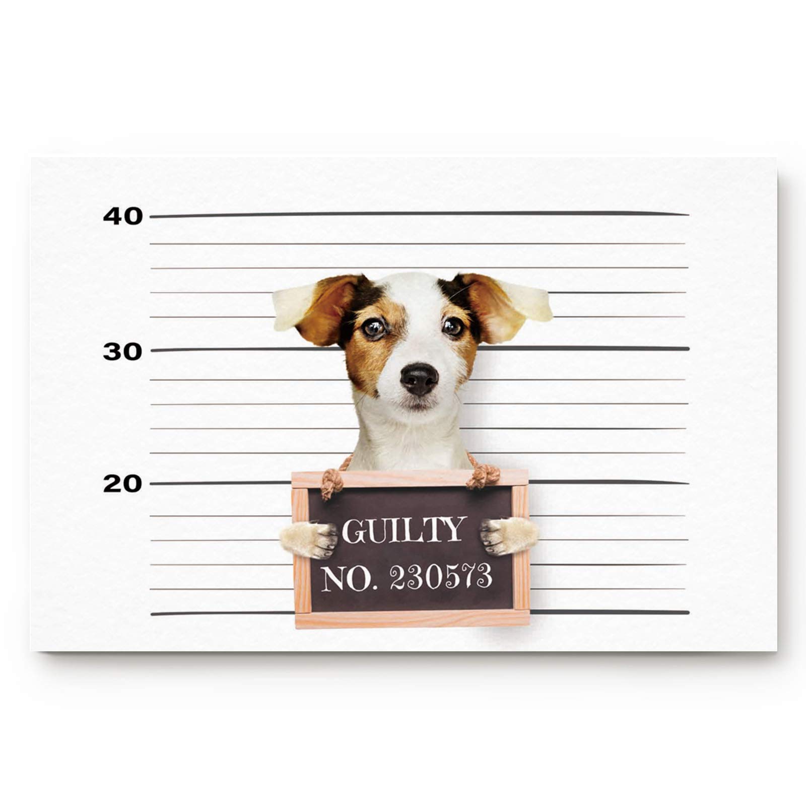 Non-Slip Jack Russell Terrier Dog Doormat - Cute Indoor Entrance Rug for Kitchen, Bathroom & Living Room | Anti-Skid Bath Mat with Ruler Design - Perfect for Home Decor & Pet Lovers