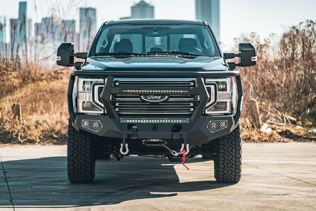 Road Armor 2202XFPRB Heavy-Duty Front Bumper for GMC Sierra 3500 HD | Off-Road Protection & Truck Enhancement | Perfect for Towing, Hauling & Rugged Terrain