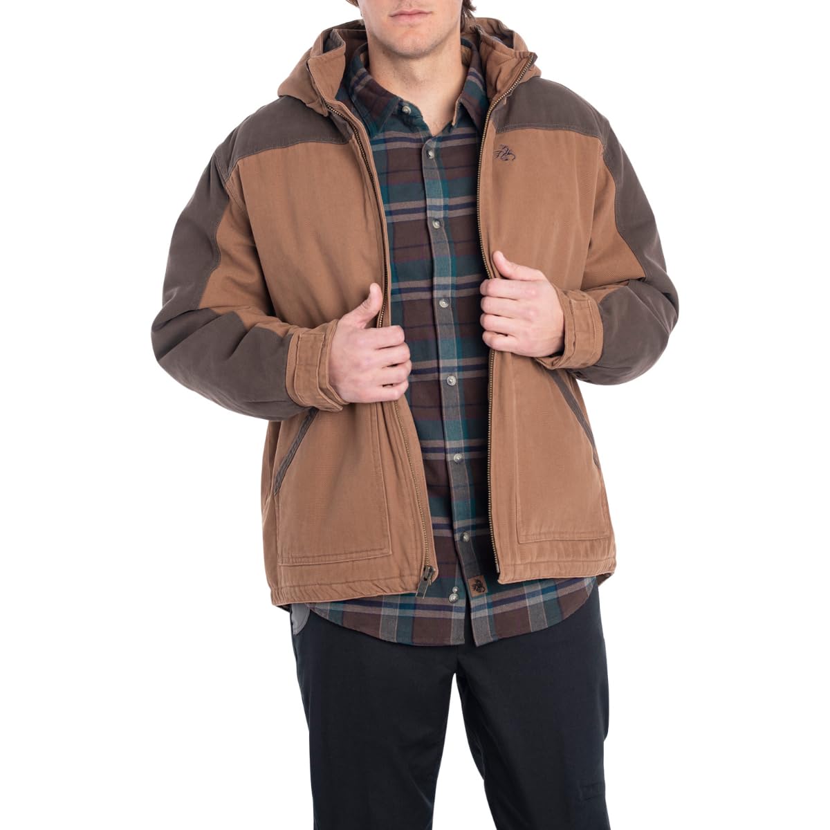 Legendary Whitetails Men's Canvas Cross Trail Workwear Jacket - Durable Outdoor Coat for Hunting, Hiking & Camping - Water-Resistant Canvas Work Coat for Cold Weather Adventures