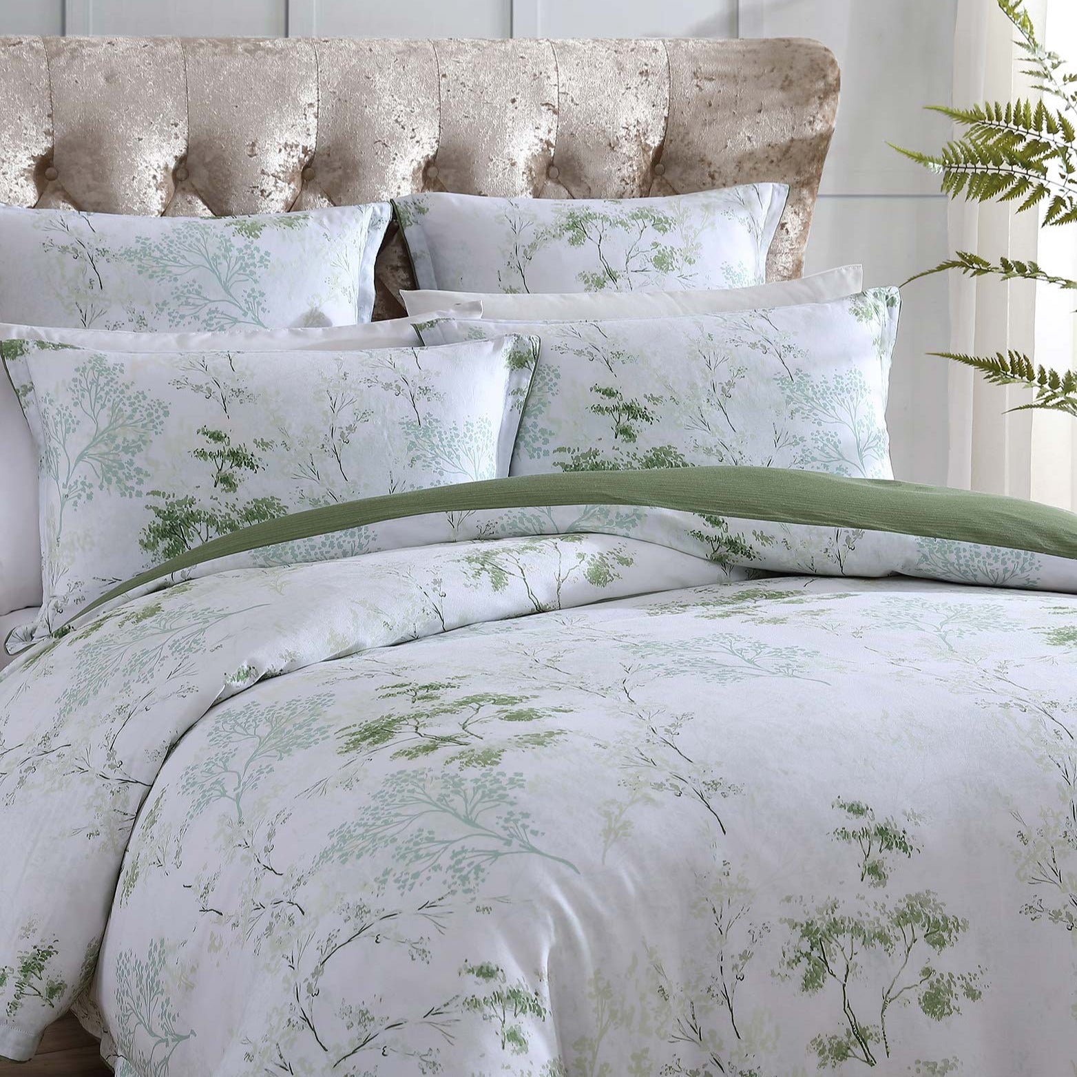 Premium Flinders Sage Quilt Cover Set - 100% Cotton Luxury Bedding by Private Collection | Soft & Breathable for All-Season Comfort | Perfect for Master Bedrooms, Guest Rooms & Cozy Home Decor