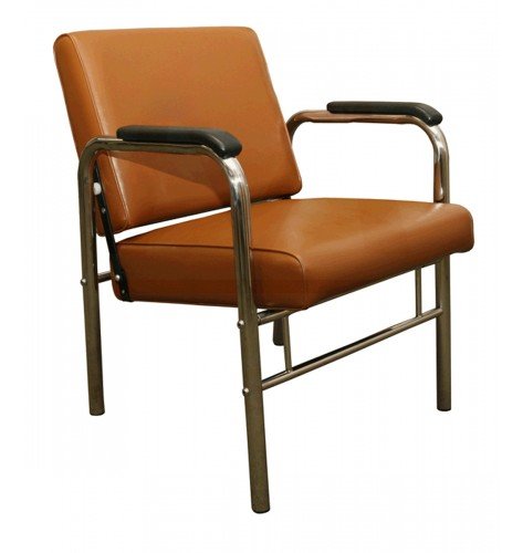Premium Auto Recline Shampoo Chair - Minerva Alluvia Camel Color Salon Chair for Hair Washing & Styling | Perfect for Barber Shops, Beauty Salons & Home Use