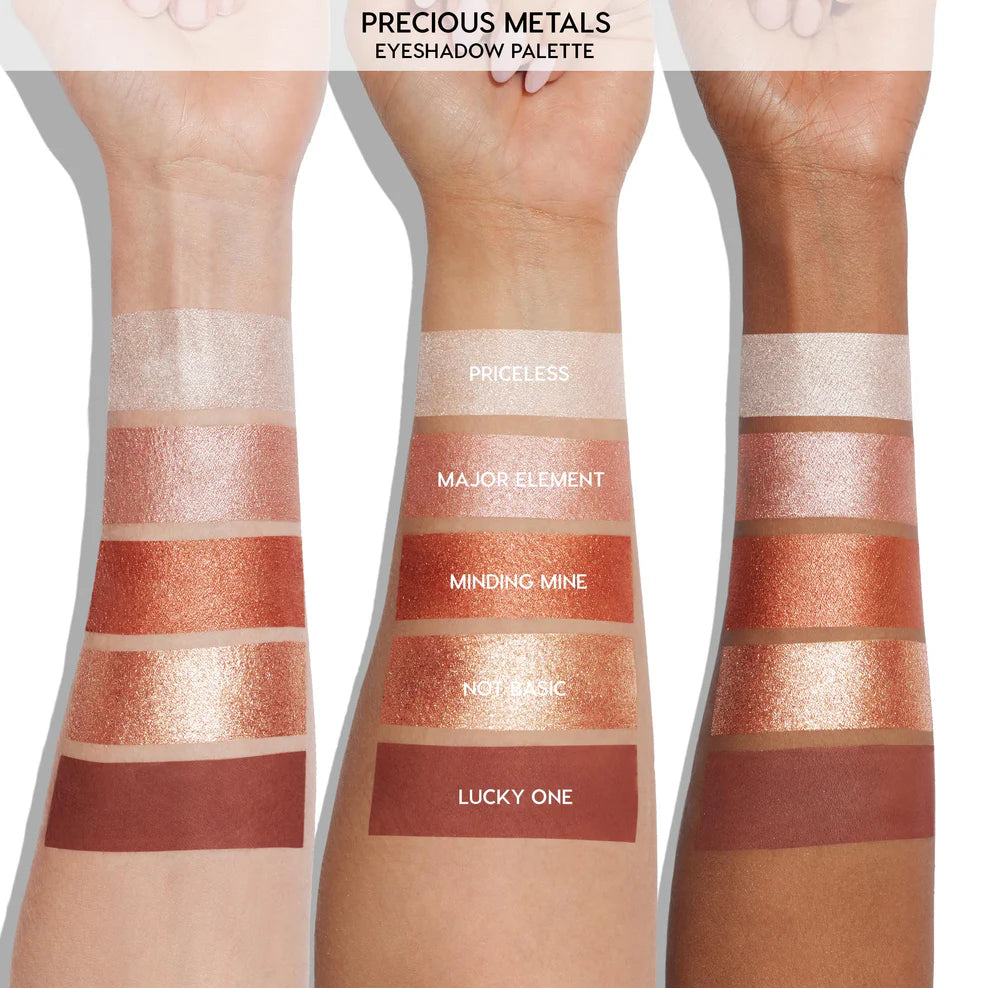 ColourPop Precious Metals Eyeshadow Palette - Highly Pigmented, Long-Lasting Metallic Shades for Everyday & Party Makeup | Perfect for Daytime Glam & Night Out Looks