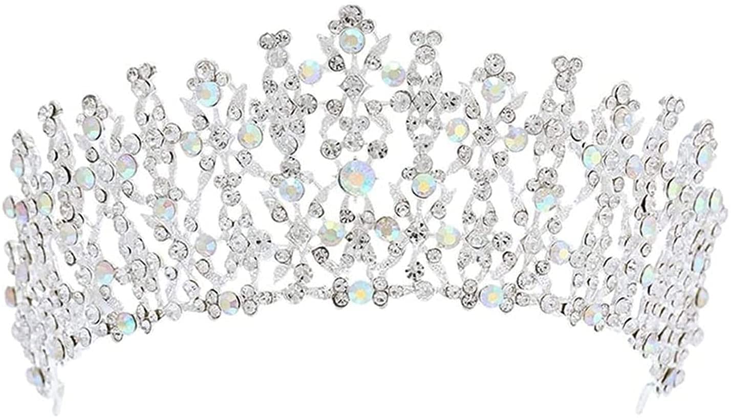 Elegant Silver Tiara Crown for Women & Girls - Princess Bridal Wedding Prom Birthday Party Headpiece | Perfect for Weddings, Proms, Pageants & Special Occasions