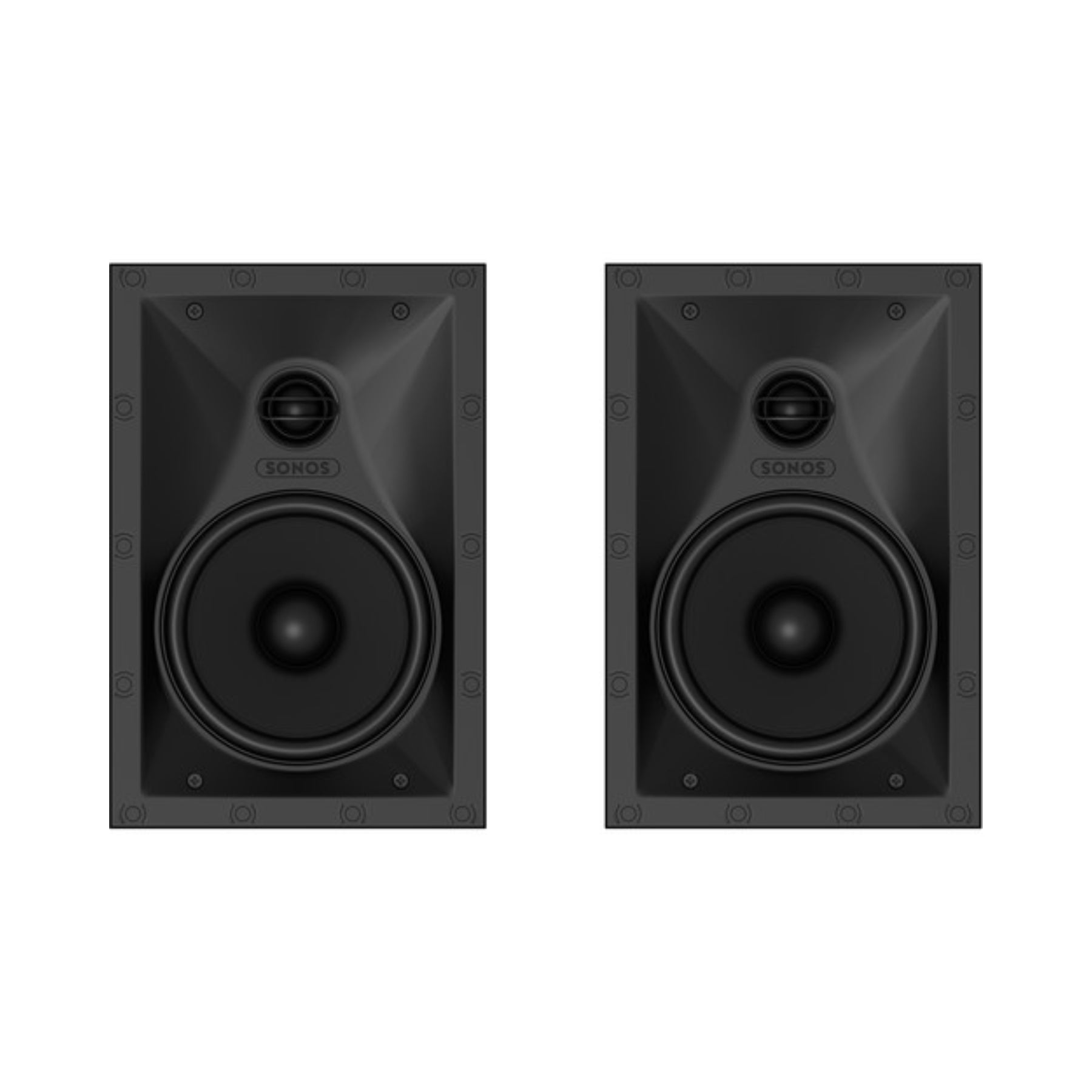 Sonos In-Wall Speakers by Sonos & Sonance - Premium Stereo Pair for Home Theater & Surround Sound - Perfect for Living Room, Bedroom & Home Audio Systems