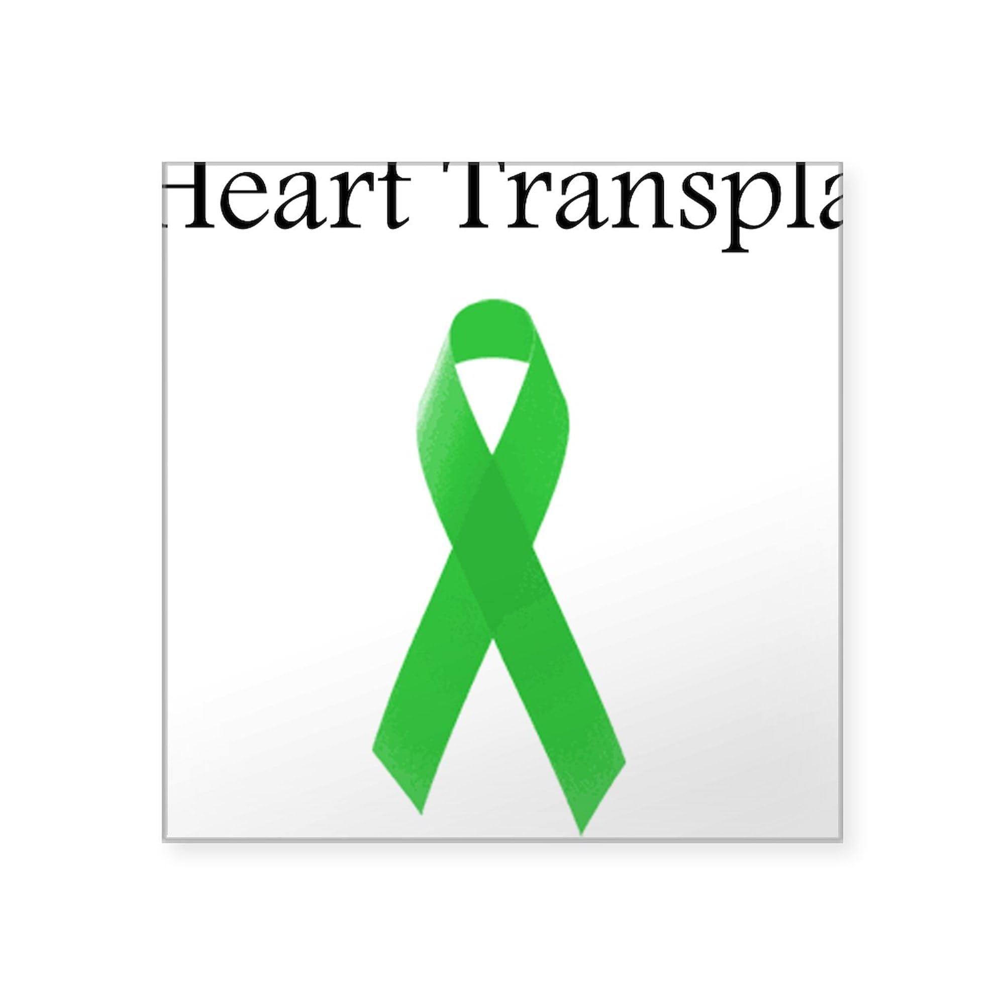 Heart Transplant Survivor Square Sticker - Waterproof Vinyl Bumper Decal for Cars, Laptops & Windows - Show Support for Organ Donation Awareness