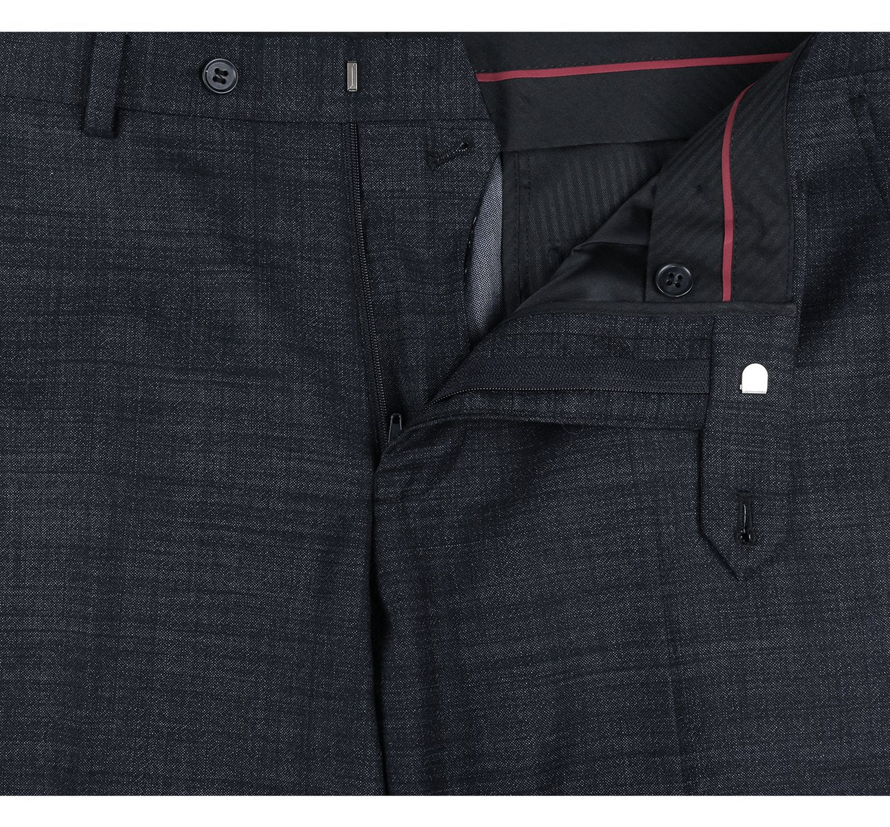 Alessandro Vitello by Renoir Charcoal Two Piece Slim Fit Wool Blend Suit 558 2 - Premium Business Attire for Weddings, Office Meetings & Formal Events