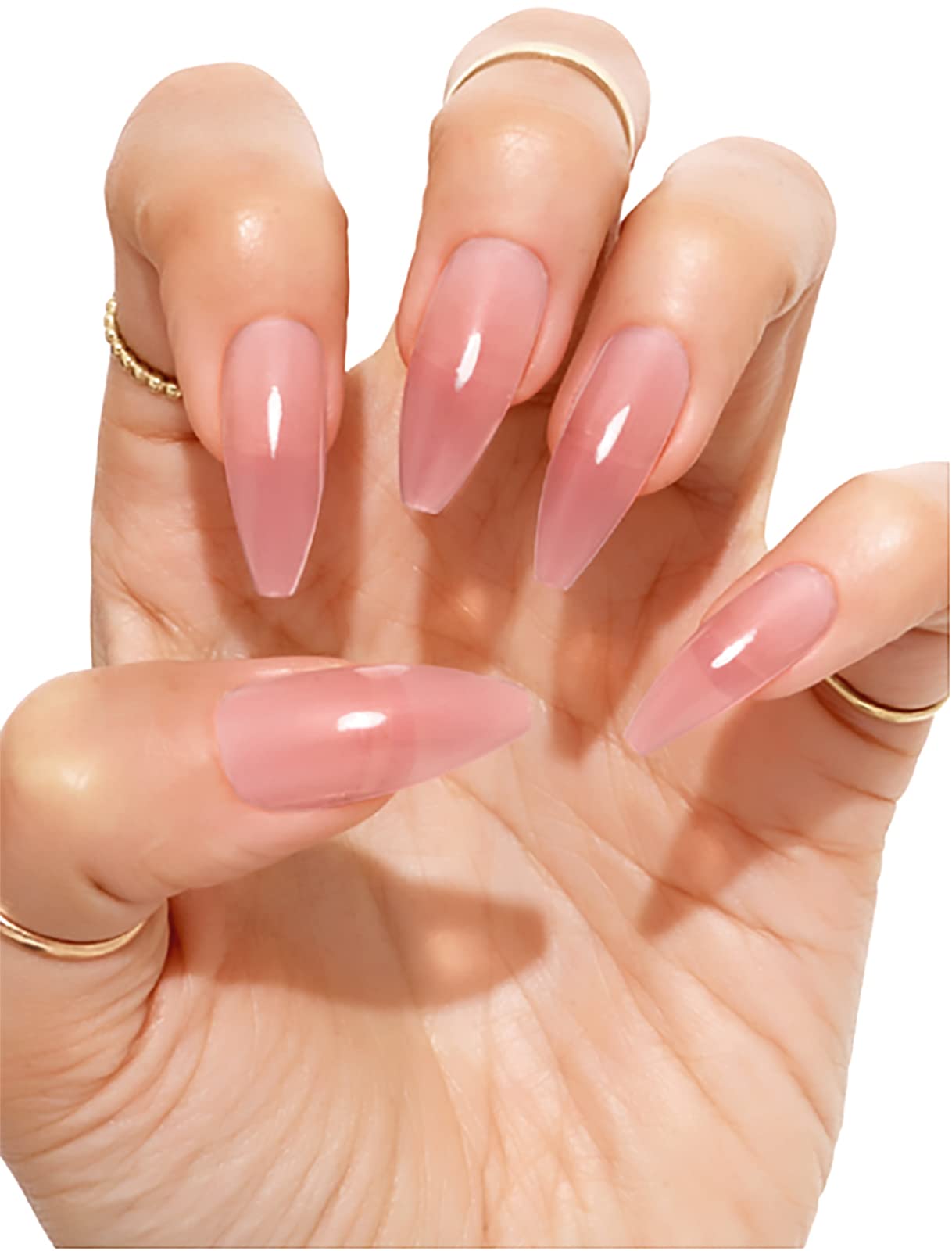 AMAZDIP Clear Pink Dip Powder Nails - 2oz (56g) for French Manicure & Nail Art - Salon & DIY Home Use - Long-Lasting & Easy Application for Professional & At-Home Nail Designs