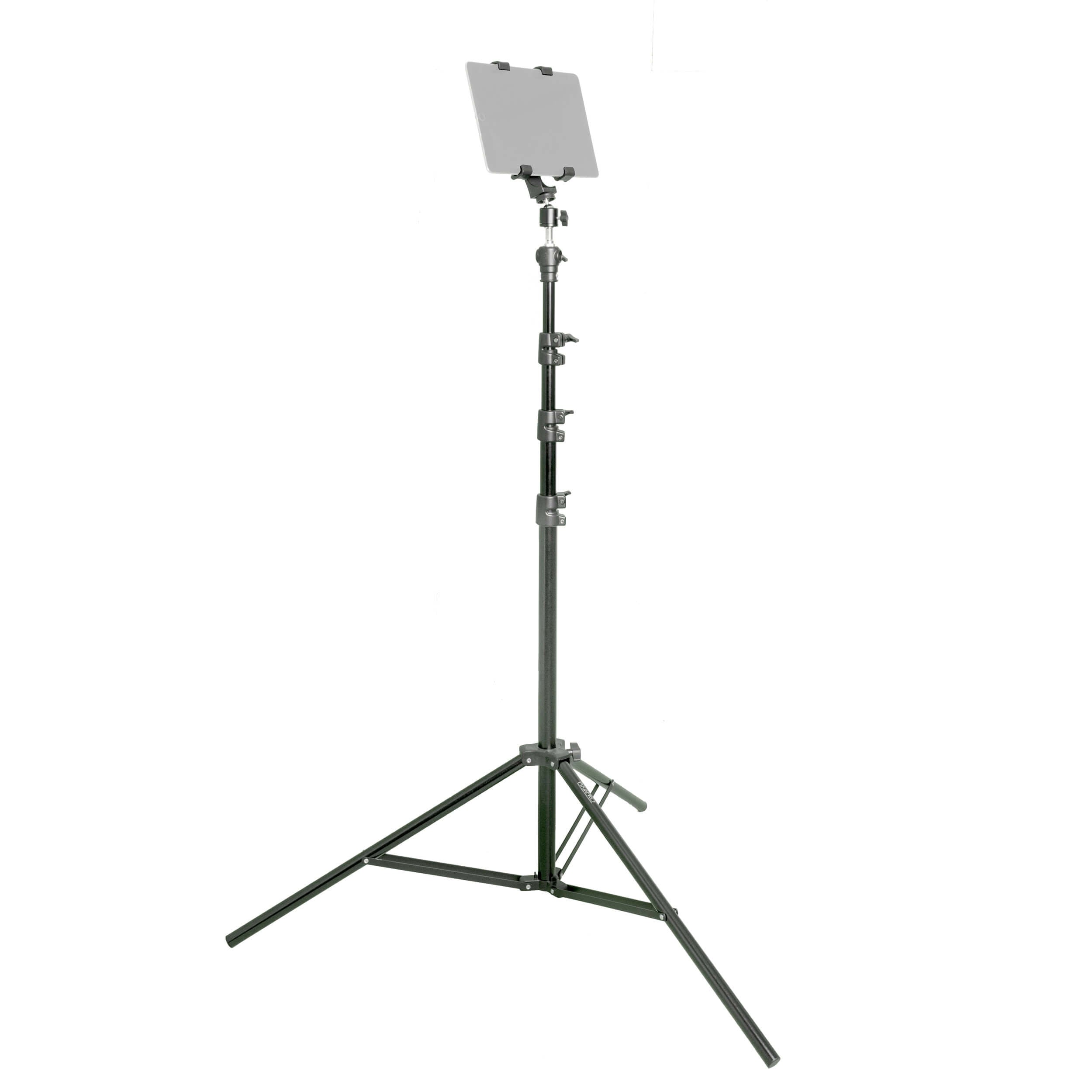 Universal Video Recording & Photography Tripod Stand with Light - Adjustable Tablet Mount for YouTube, TikTok & Live Streaming - Perfect for Vloggers, Photographers & Content Creators