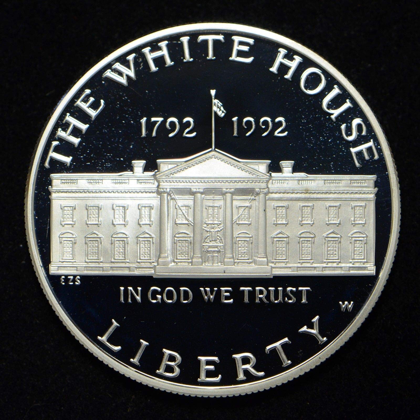 1992 S White House Commemorative Silver Dollar $1 Coin - US Mint Proof Condition - Perfect for Collectors, History Enthusiasts & Investment Portfolios