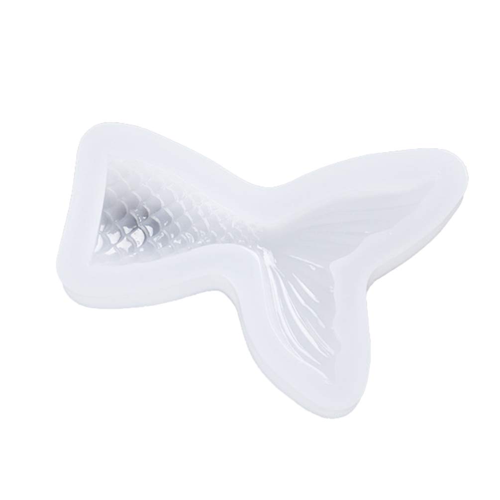 5pcs Silicone Molds for Resin Jewelry, Epoxy Earrings, Candles - DIY Craft Molds with Mermaid Tail Design (White) - Perfect for Handmade Jewelry Making, Candle Crafting, and Resin Art Projects