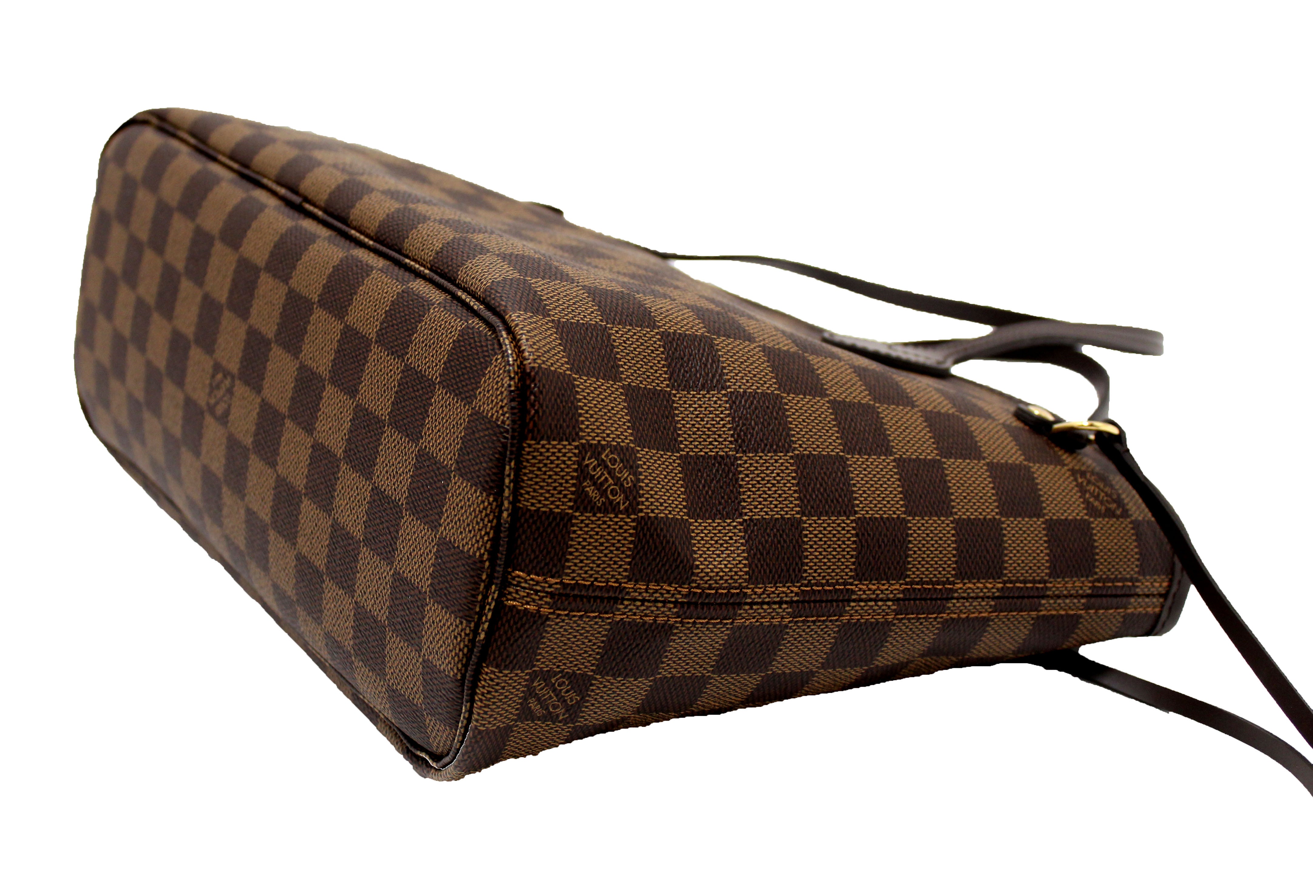 Authentic Louis Vuitton Damier Ebene Canvas Neverfull PM Shoulder Tote Bag - Luxury Handbag for Women, Perfect for Work, Travel & Everyday Use