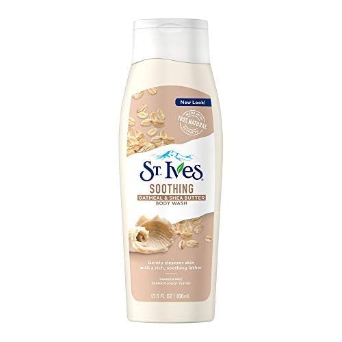 St. Ives Moisturizing Body Wash with Oatmeal & Shea Butter - 13.5 oz Hydrating & Soothing Shower Gel for Dry Skin - Perfect for Daily Use & Sensitive Skin Care Routine