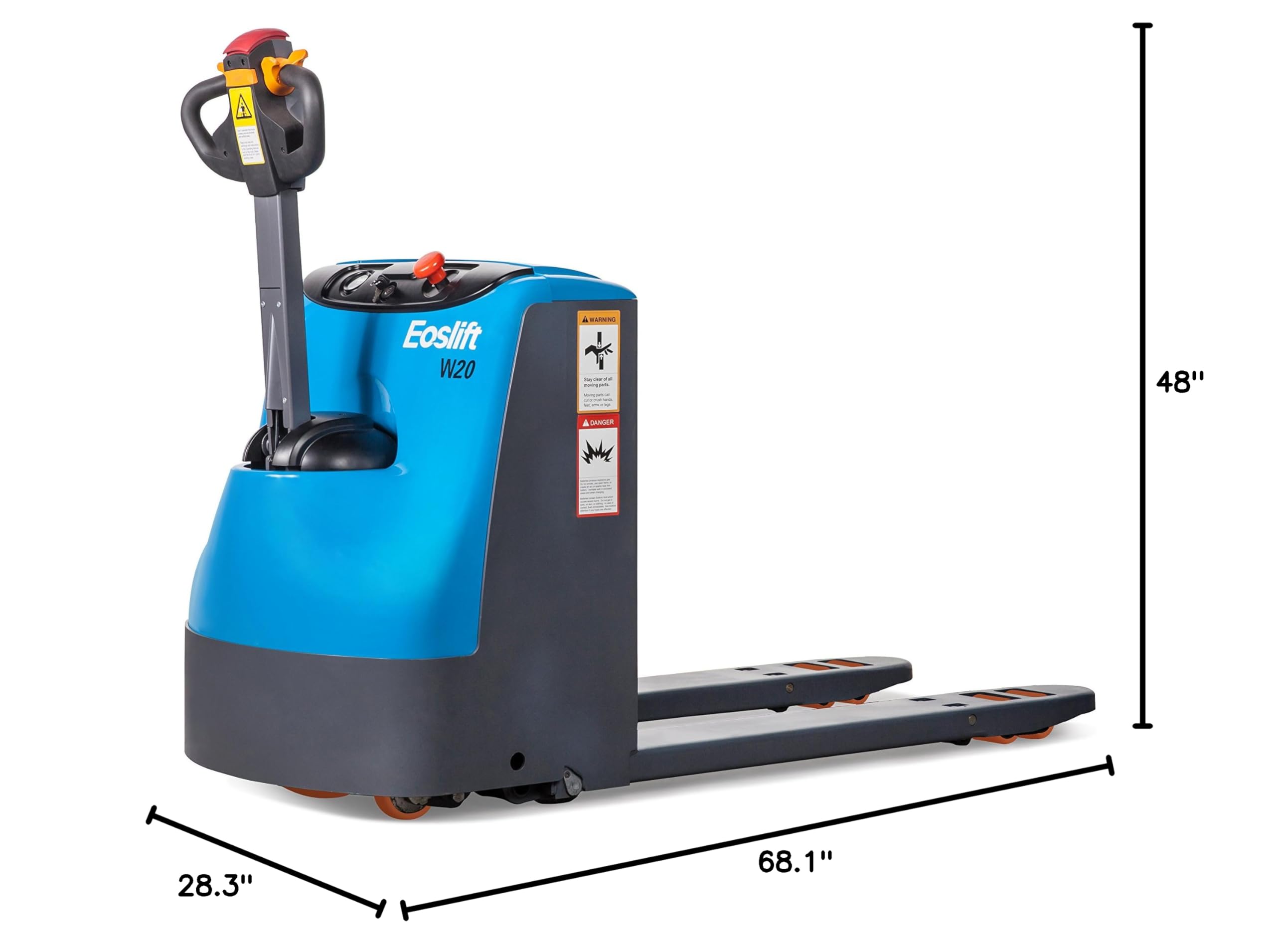 Electric Pallet Jack - 4400lb Capacity Walkie Pallet Truck with 2 Batteries | Warehouse Equipment for Loading, Moving & Stacking Pallets