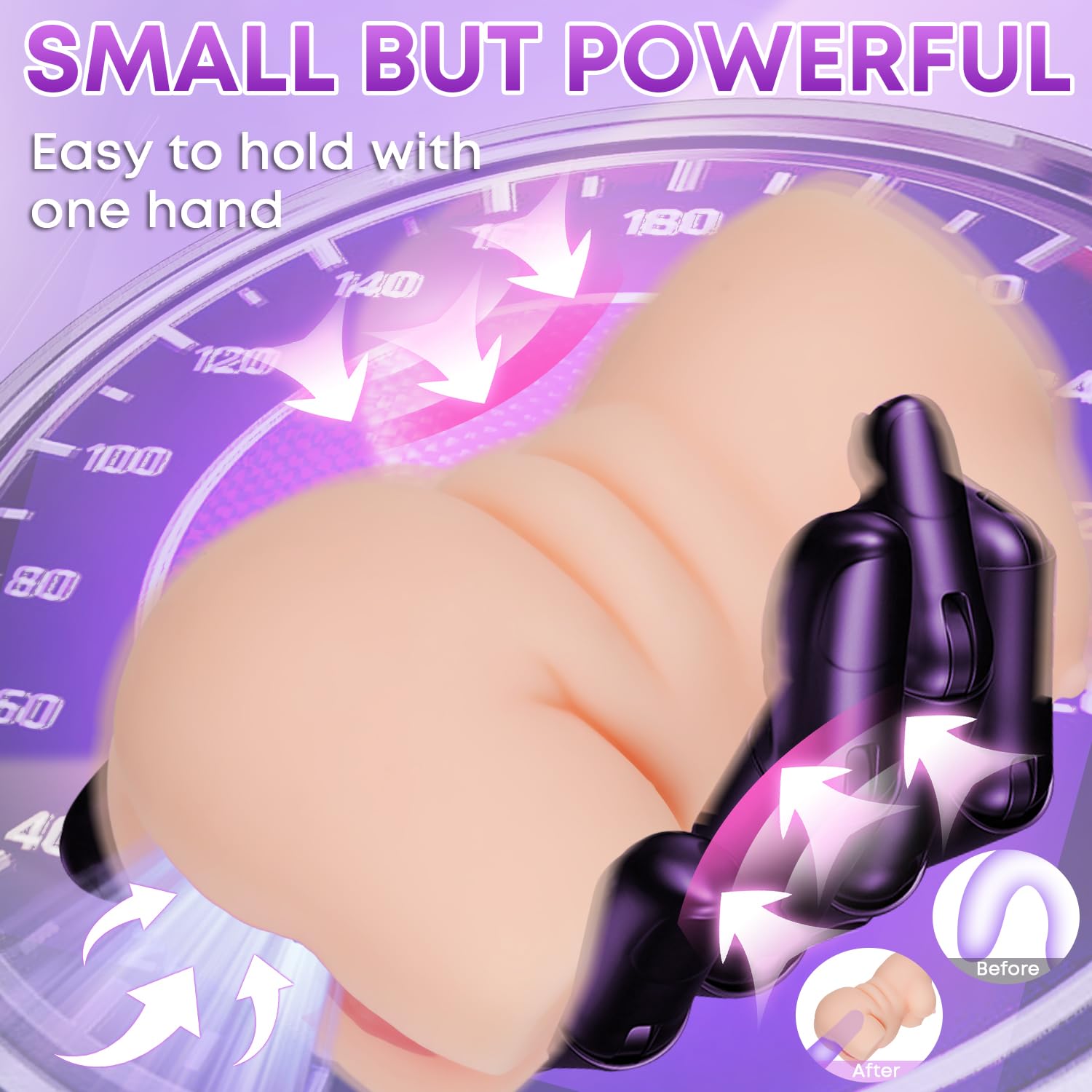 Realistic 2-in-1 Male Masturbator - Tight Vagina & Anus Pocket Pussy Stroker Toy for Men | Fleshy Adult Sex Doll with Plump Lips | Perfect for Solo Play, Discreet Storage & Enhanced Pleasure Experience